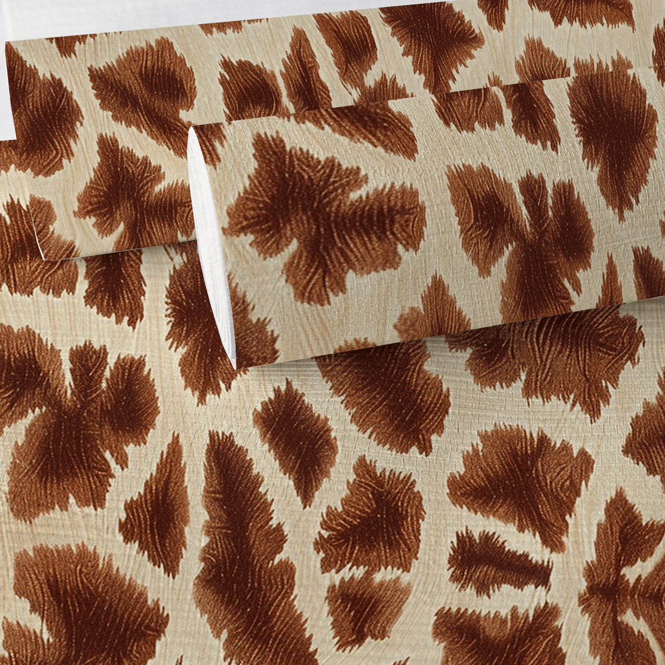 Bishop Giraffe Faux Grasscloth Wallpaper - Benton Lane Home - Painted Paper