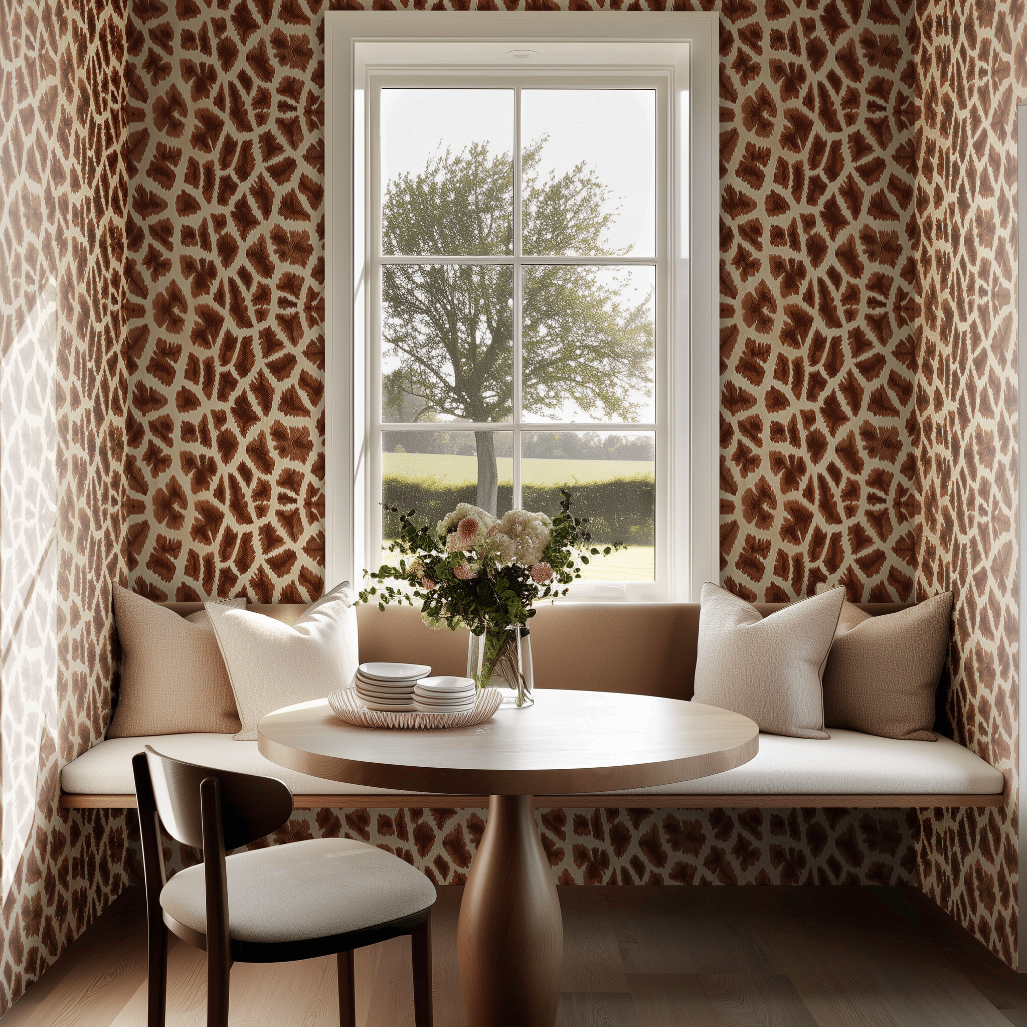 Bishop Giraffe Wallpaper - Benton Lane Home - Painted Paper