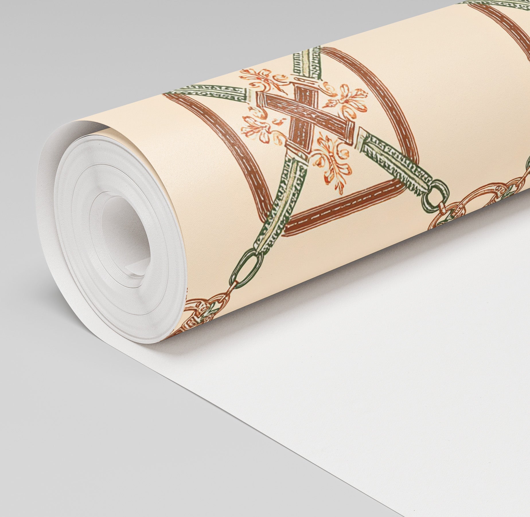 Bit & Bridle Wallpaper - Benton Lane Home - Painted Paper