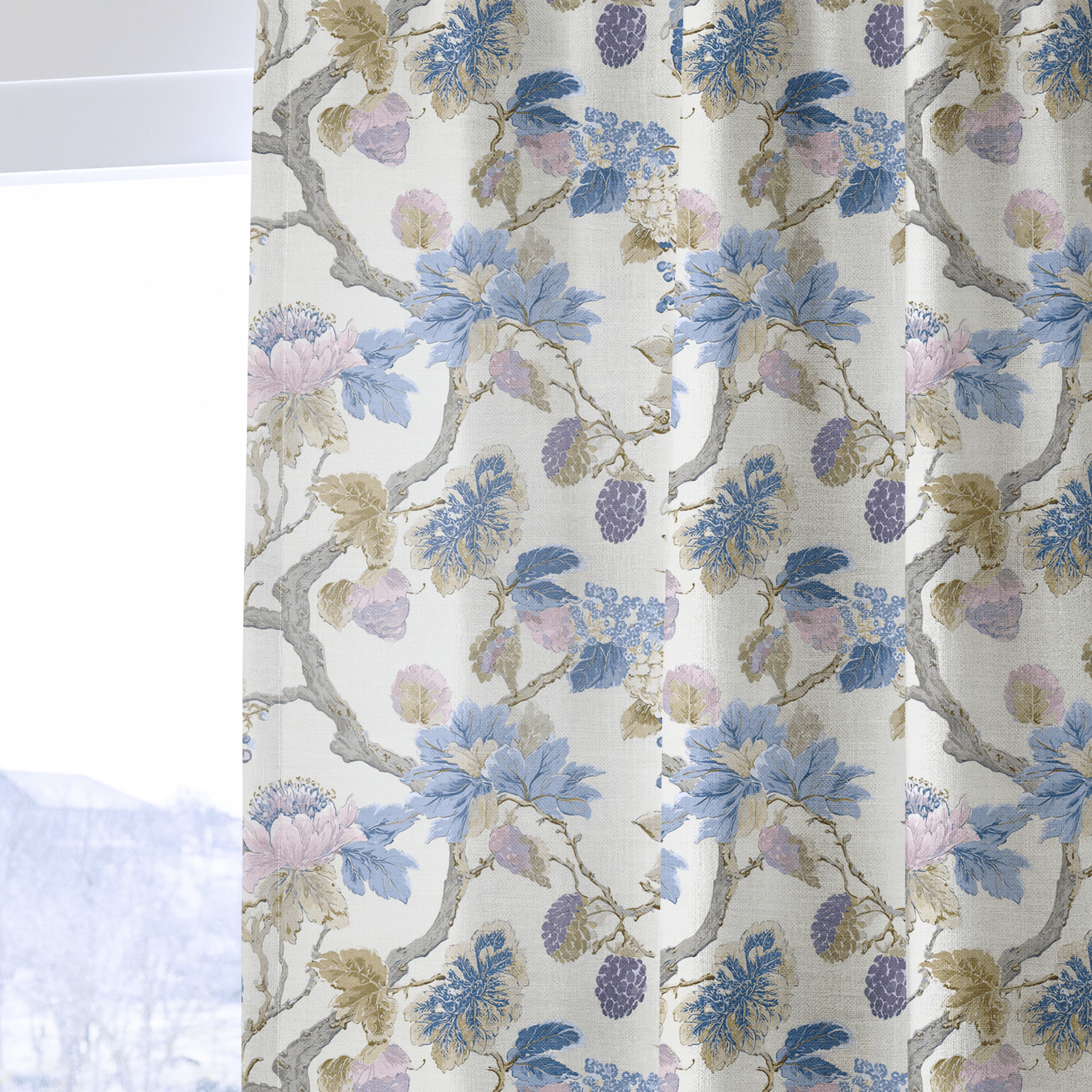 Blackberry & Bloom - Drapery - Benton Lane Home - Lemon Park