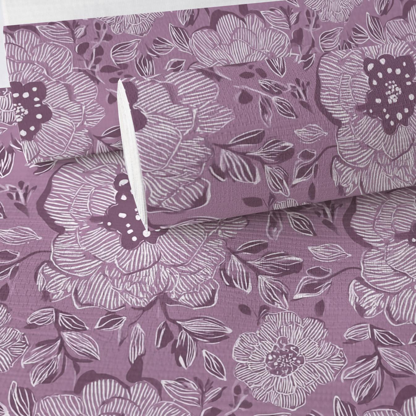 Blackberry Jam Faux Grasscloth Wallpaper - Lemon Park