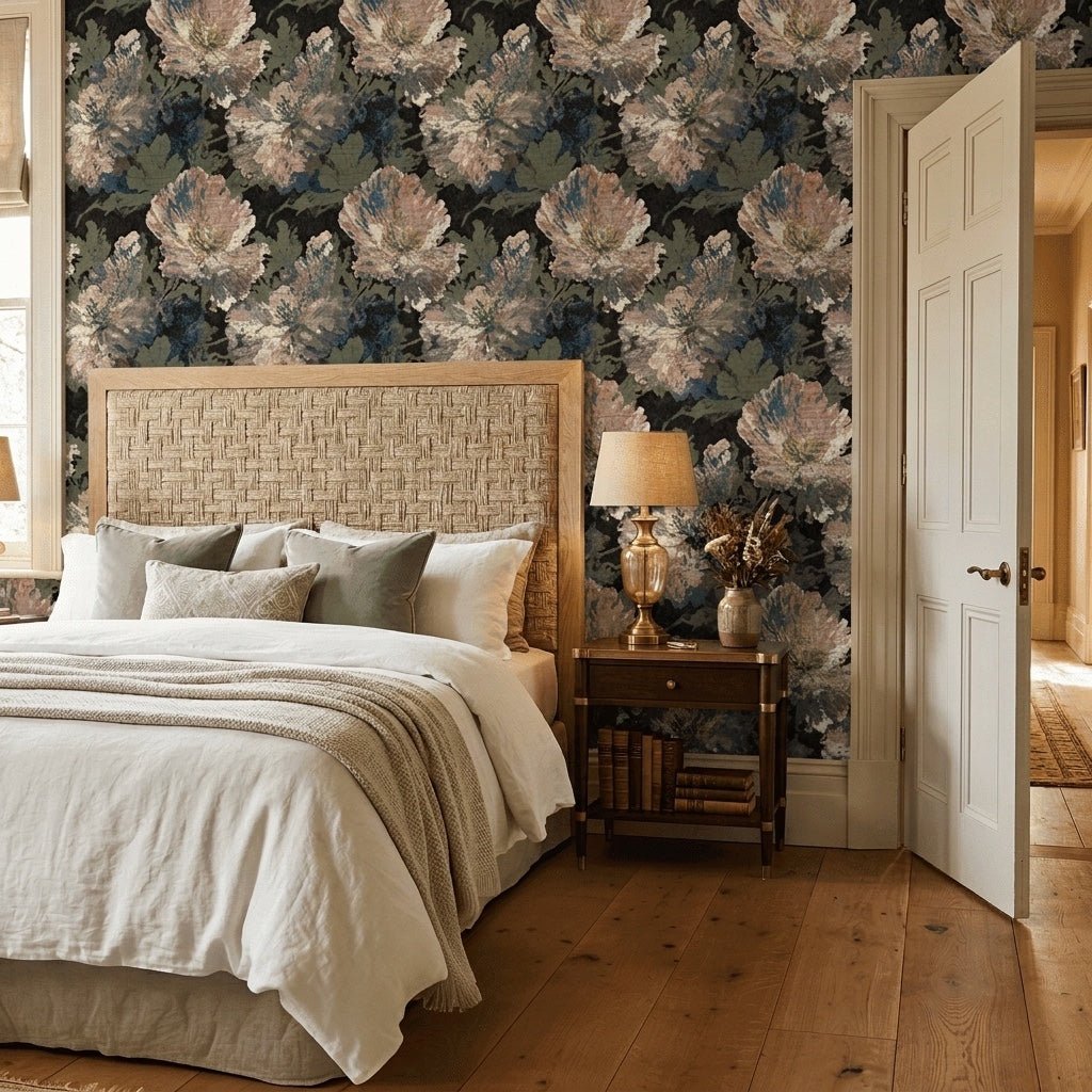 Blackmere Faux Grasscloth Wallpaper - Lemon Park
