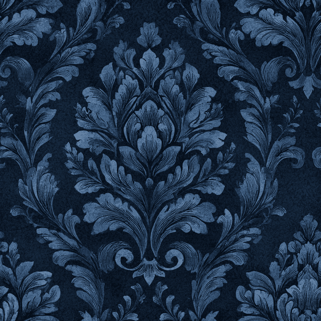 Blackthorne Damask Wallpaper - Benton Lane Home - Benton Lane