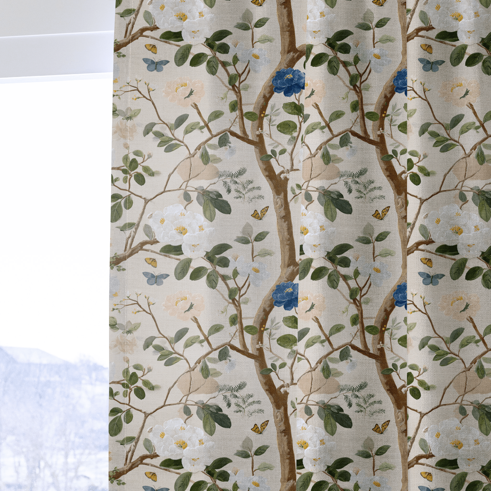Bloomed - Drapery - Benton Lane Home - Lemon Park