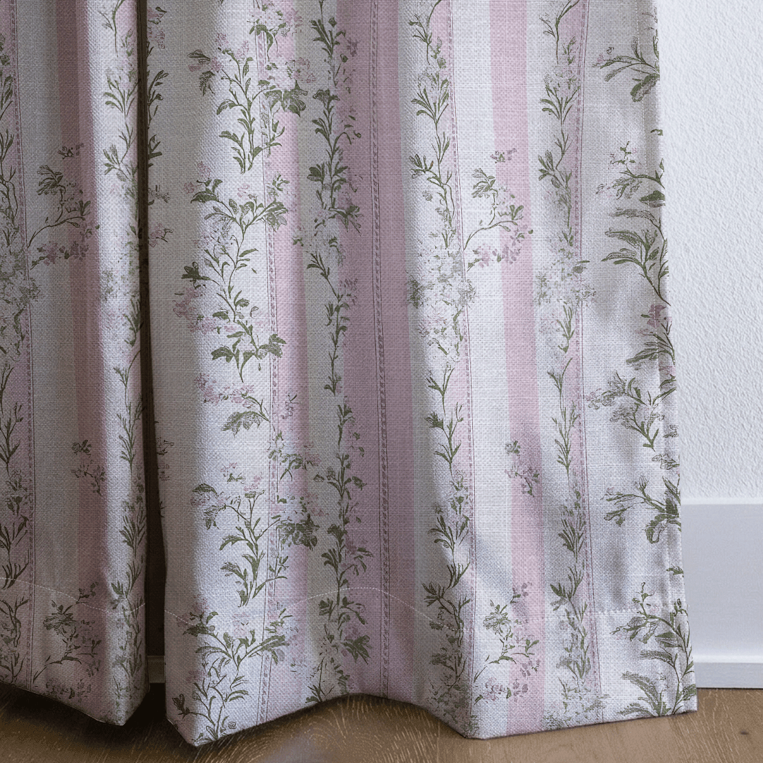 Blooming Stripes - Drapery - Benton Lane Home - Lemon Park