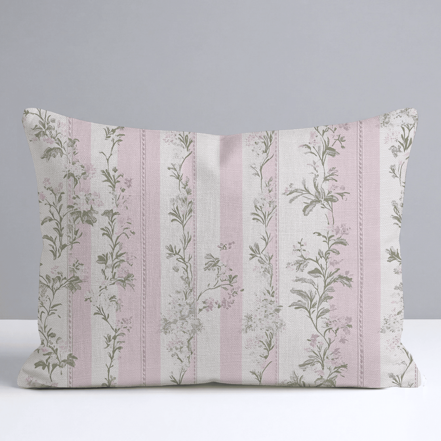 Blooming Stripes Throw Pillow - Benton Lane Home - Lemon Park