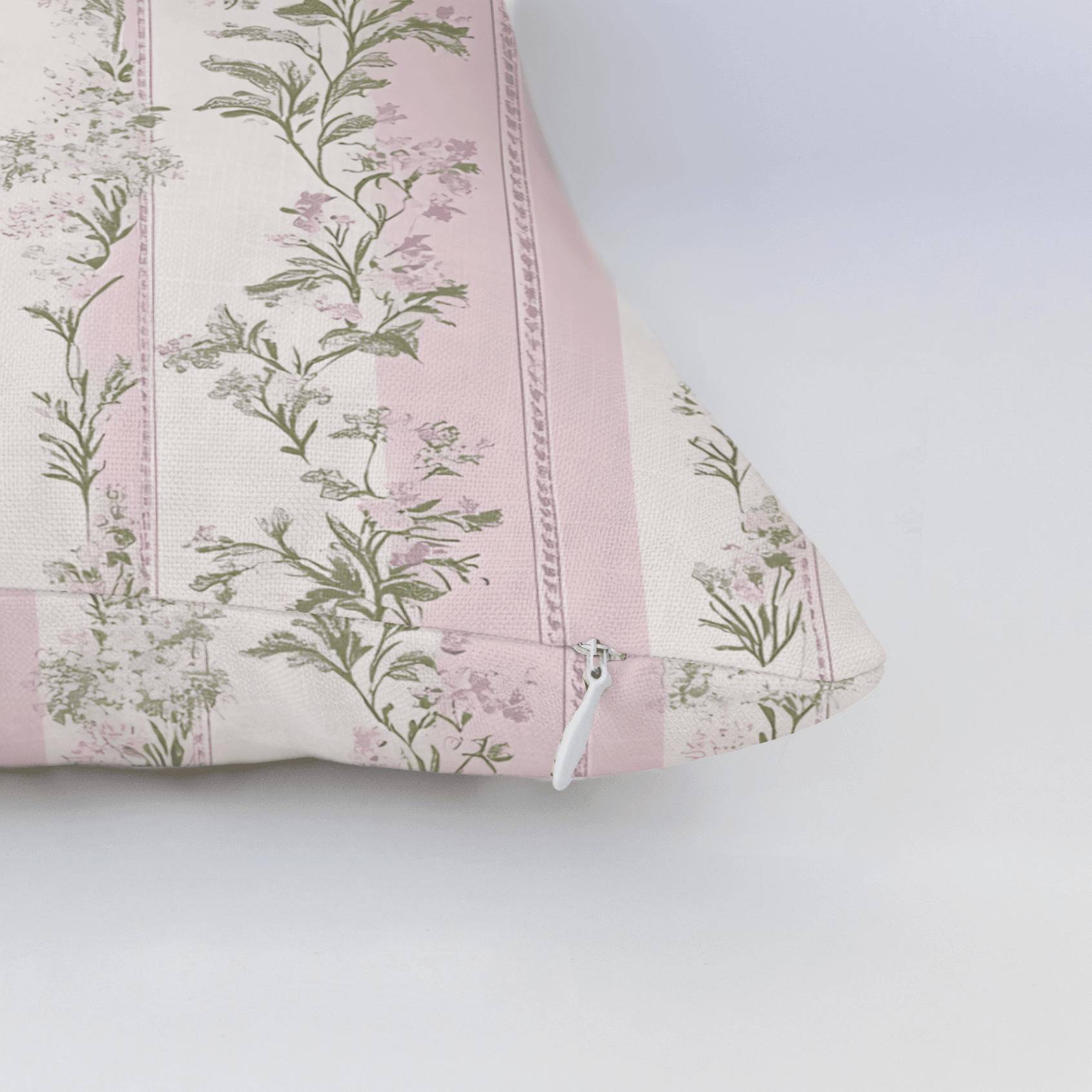 Blooming Stripes Throw Pillow - Benton Lane Home - Lemon Park