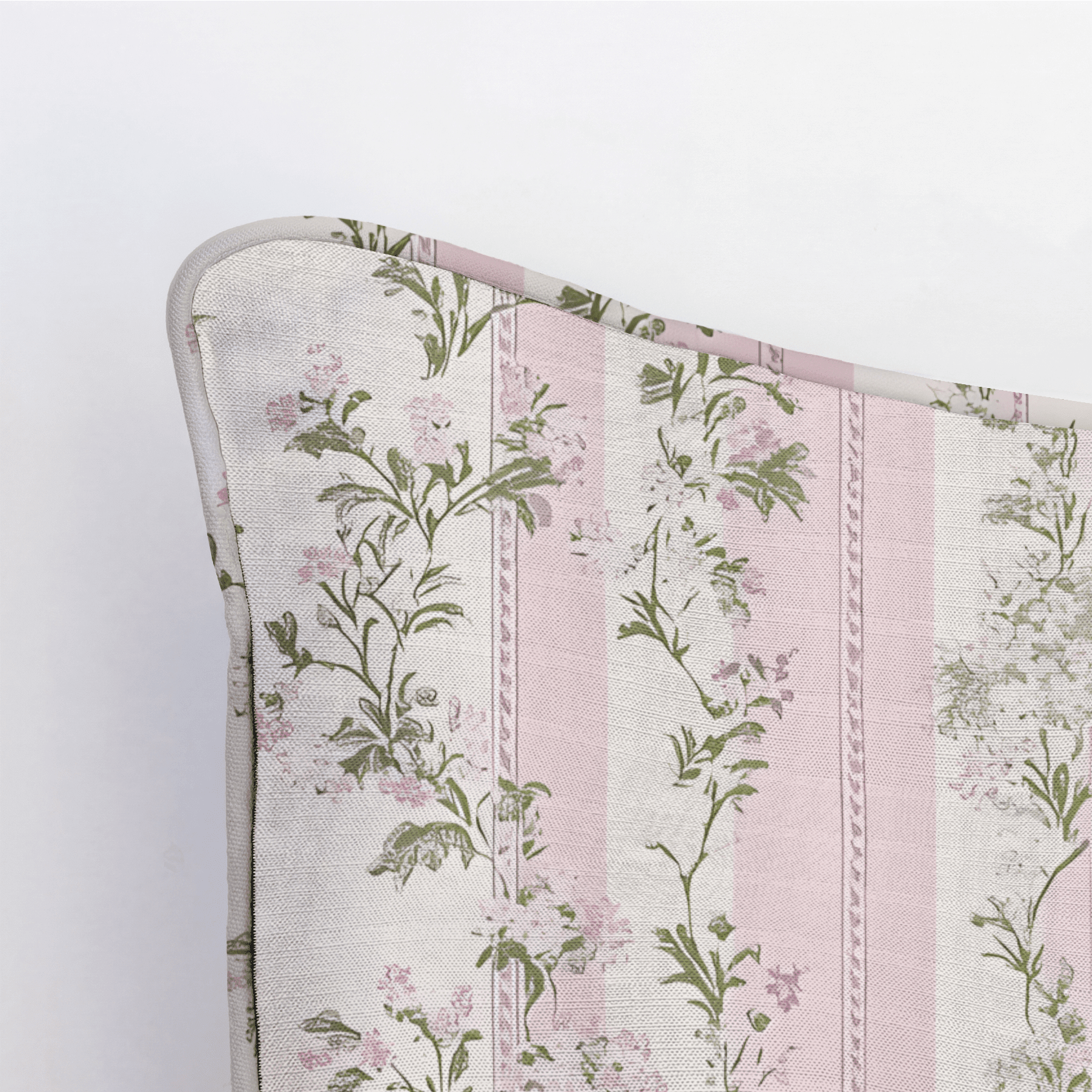 Blooming Stripes Throw Pillow - Benton Lane Home - Lemon Park