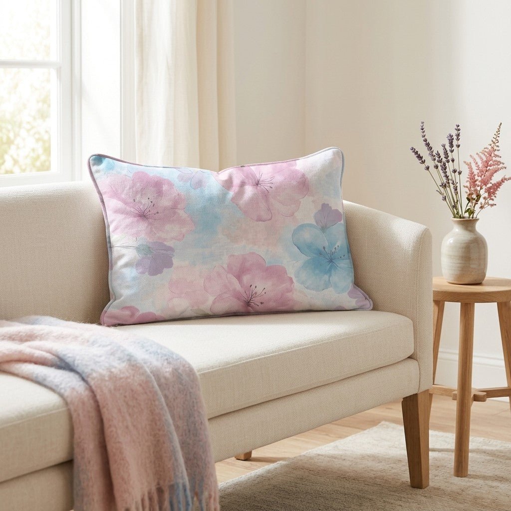 Blossom Haze Throw Pillow - Benton Lane Home - Lemon Park