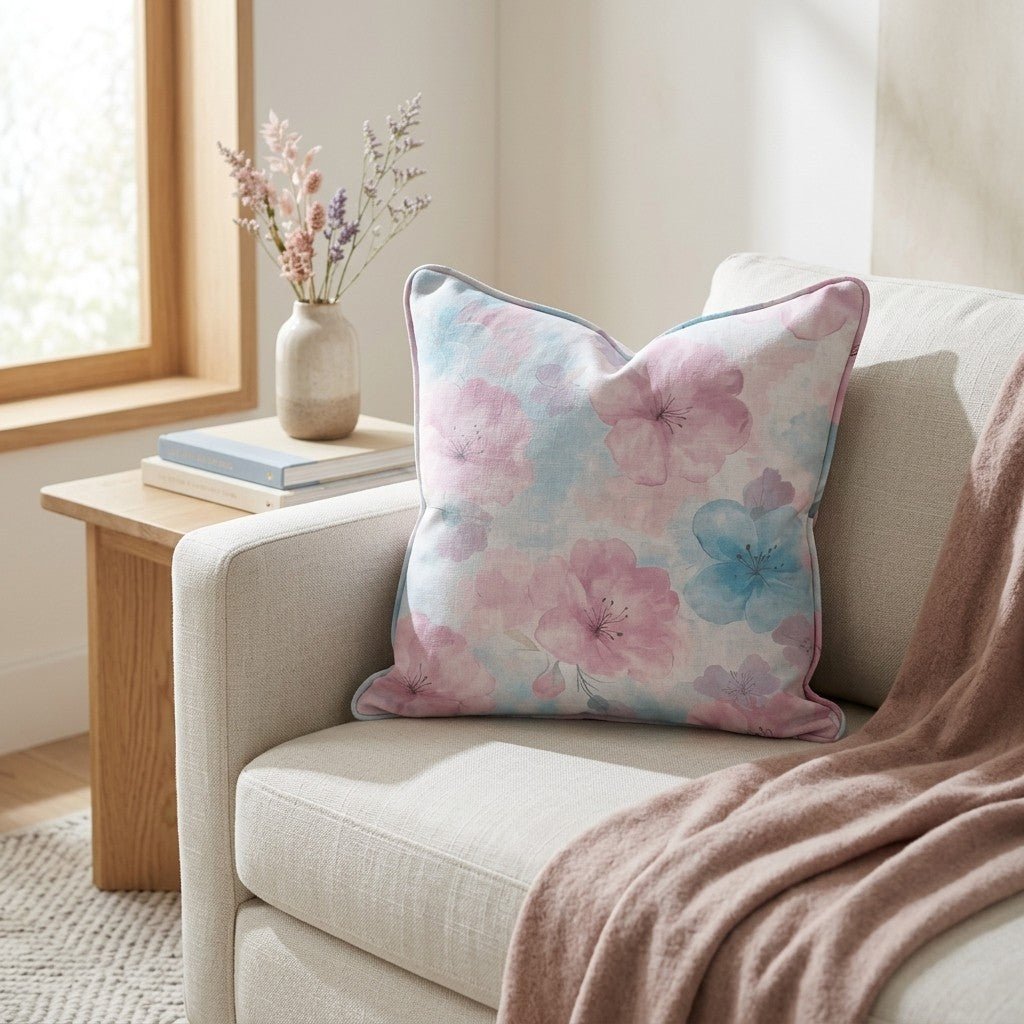 Blossom Haze Throw Pillow - Benton Lane Home - Lemon Park