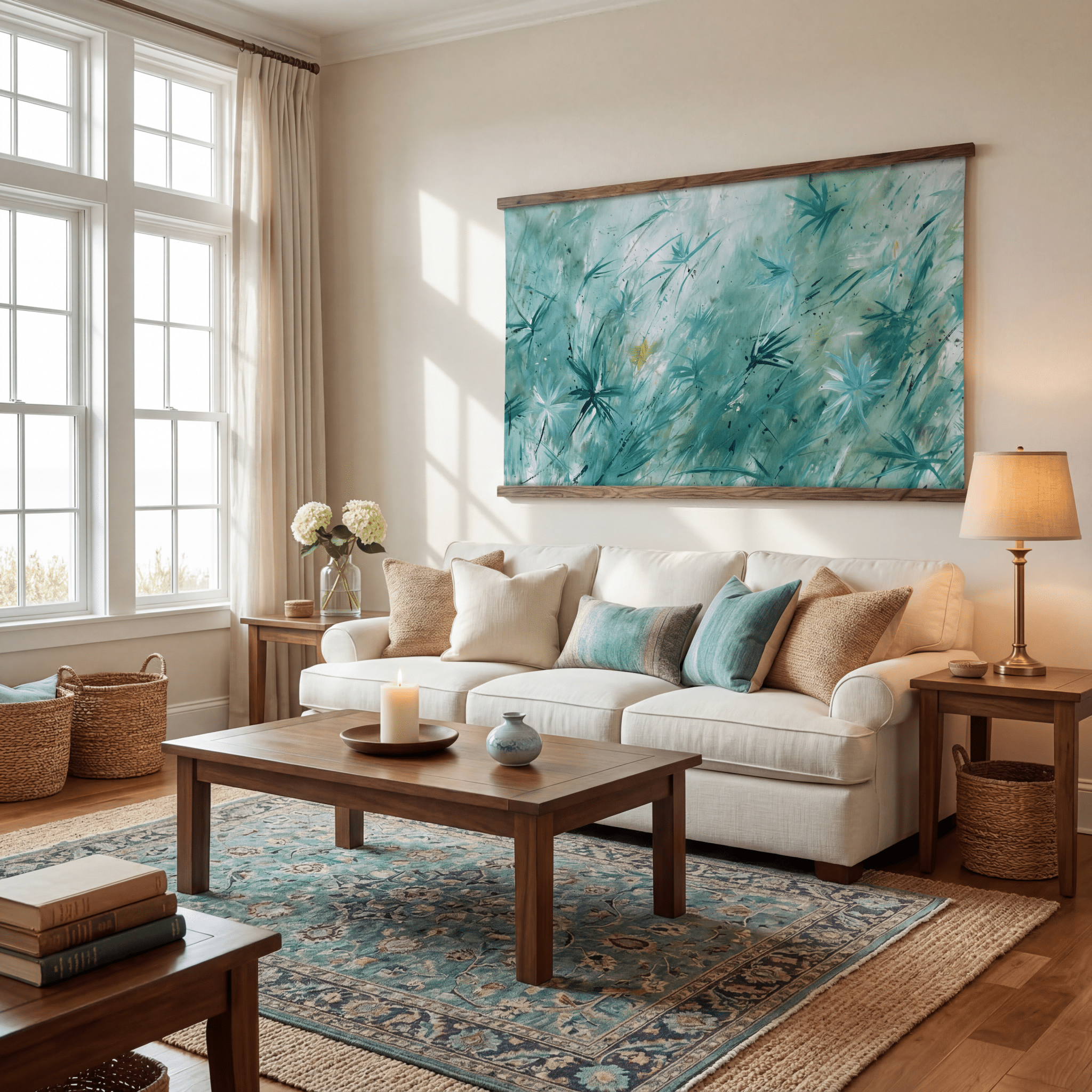 Blown Blossoms - Tapestry - Benton Lane Home - Lemon Park