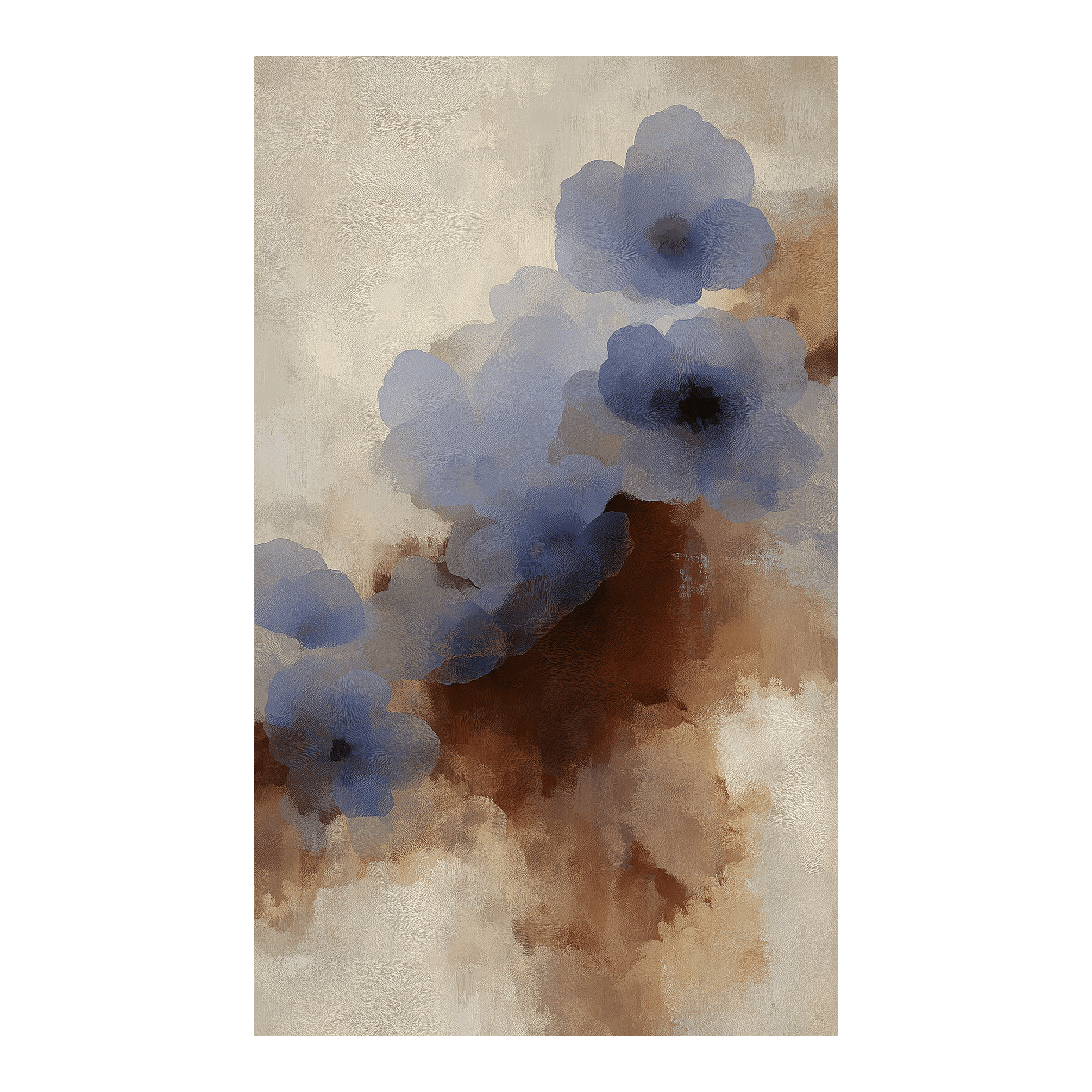 Blue Bloom Drift - Tapestry - Benton Lane Home - Painted Paper