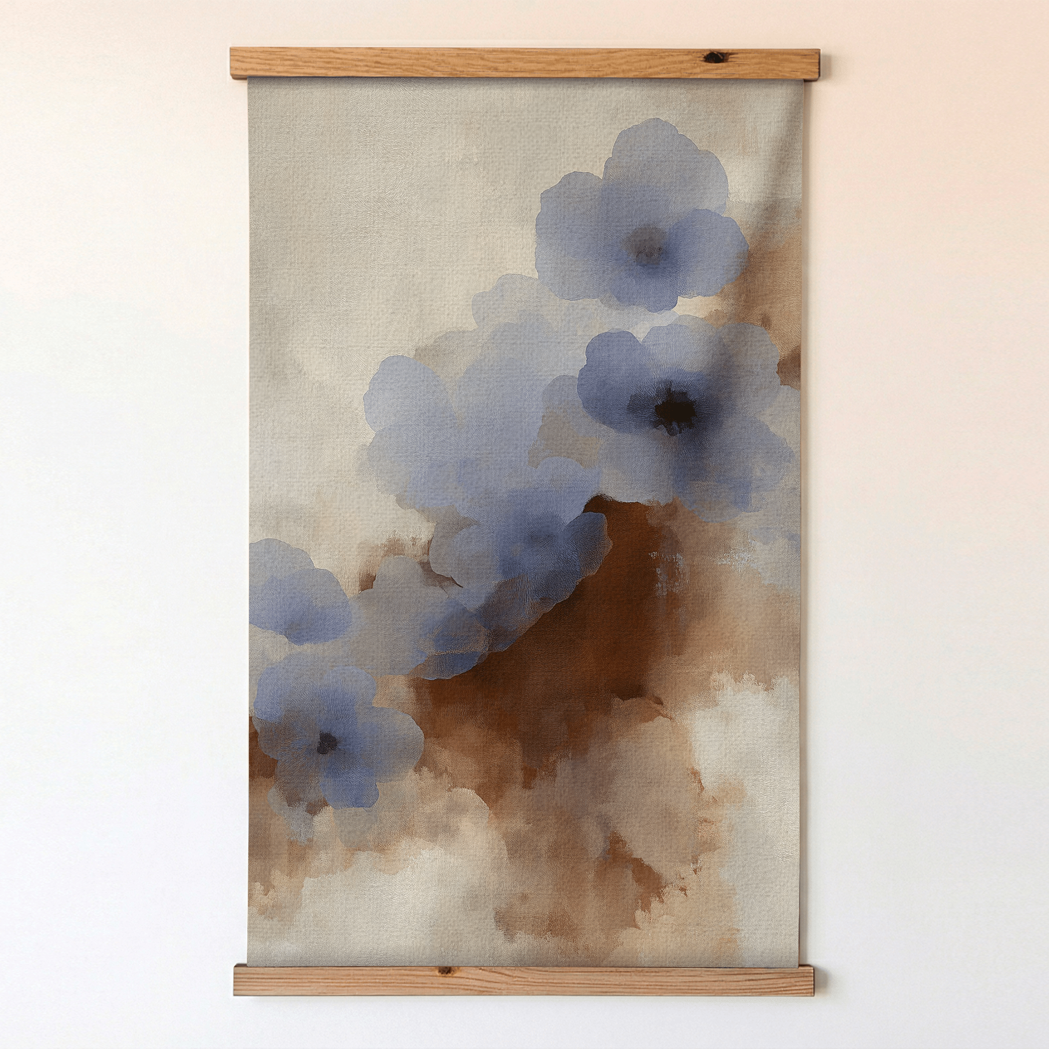 Blue Bloom Drift - Tapestry - Benton Lane Home - Painted Paper