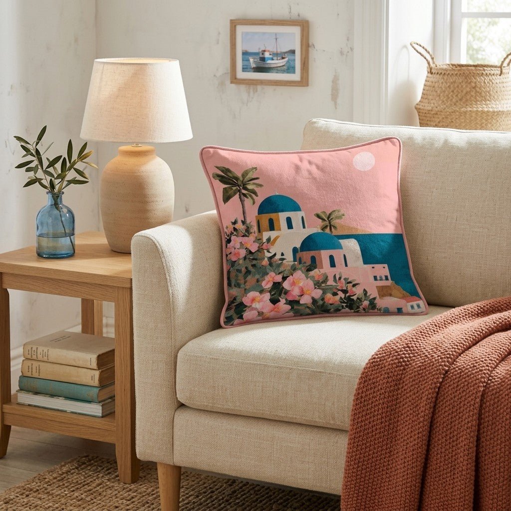 Blue Dome Throw Pillow - Benton Lane Home - Hillcroft Home