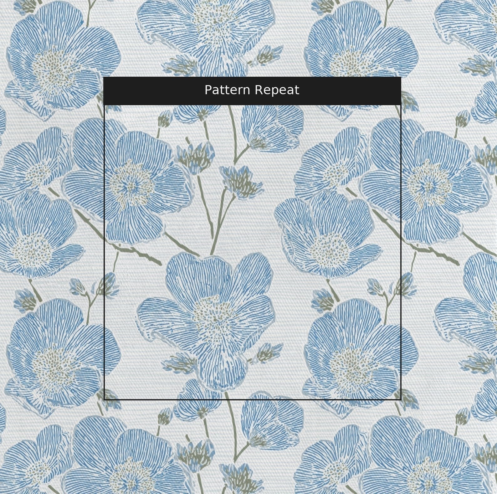 Blue Dresses - Fabric - Benton Lane Home - Lemon Park