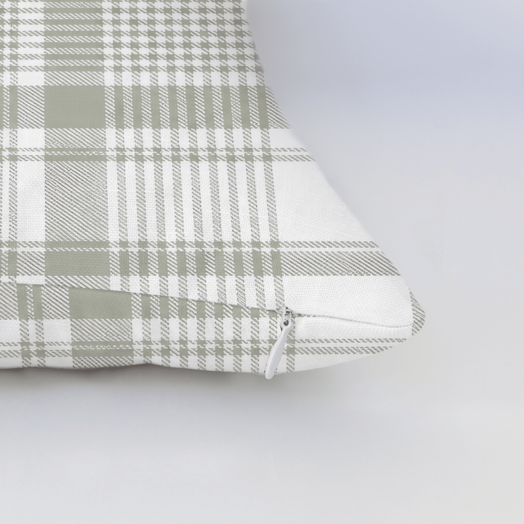 Blue Dresses Lemongrass Plaid Throw Pillow - Lemon Park