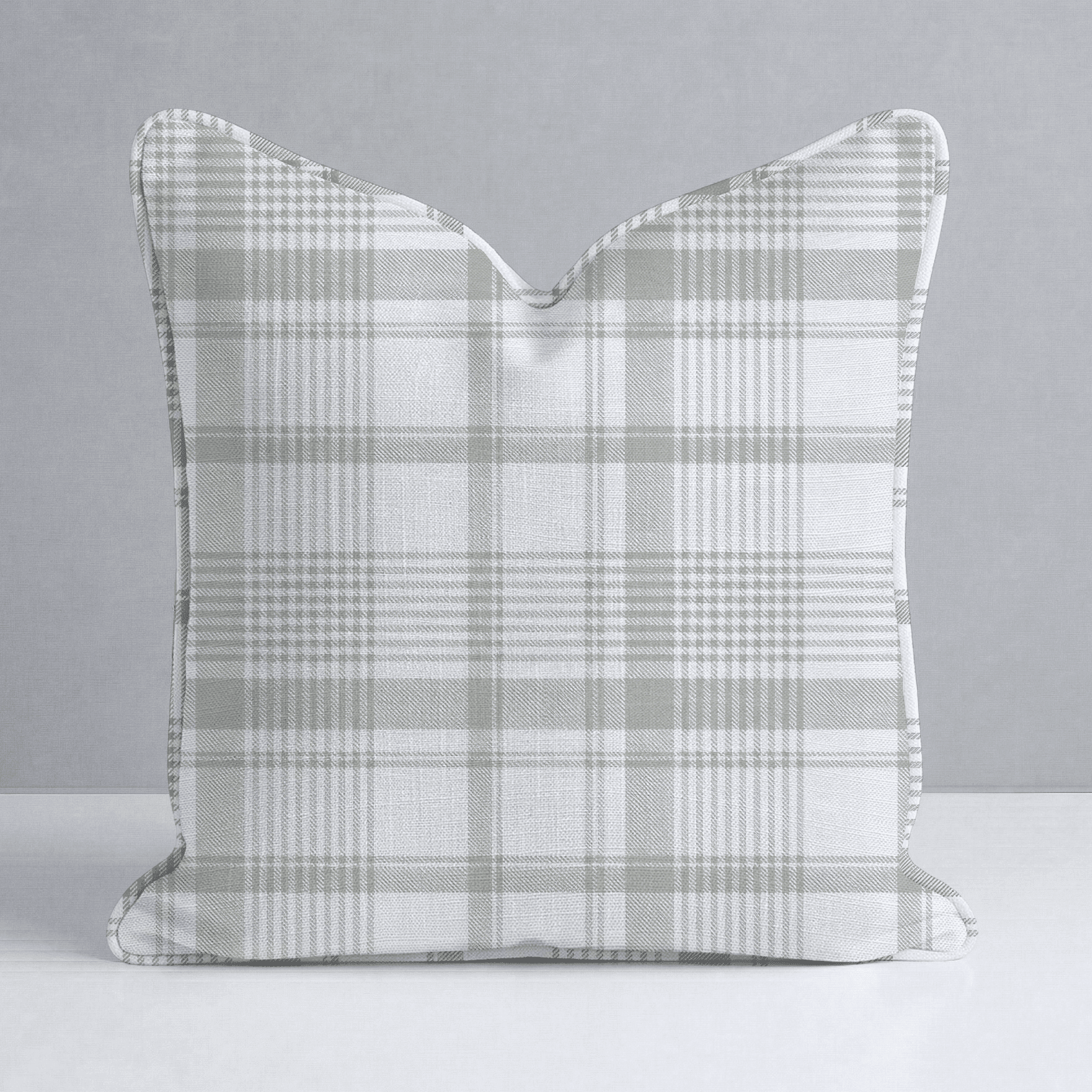 Blue Dresses Lemongrass Plaid Throw Pillow - Benton Lane Home - Lemon Park