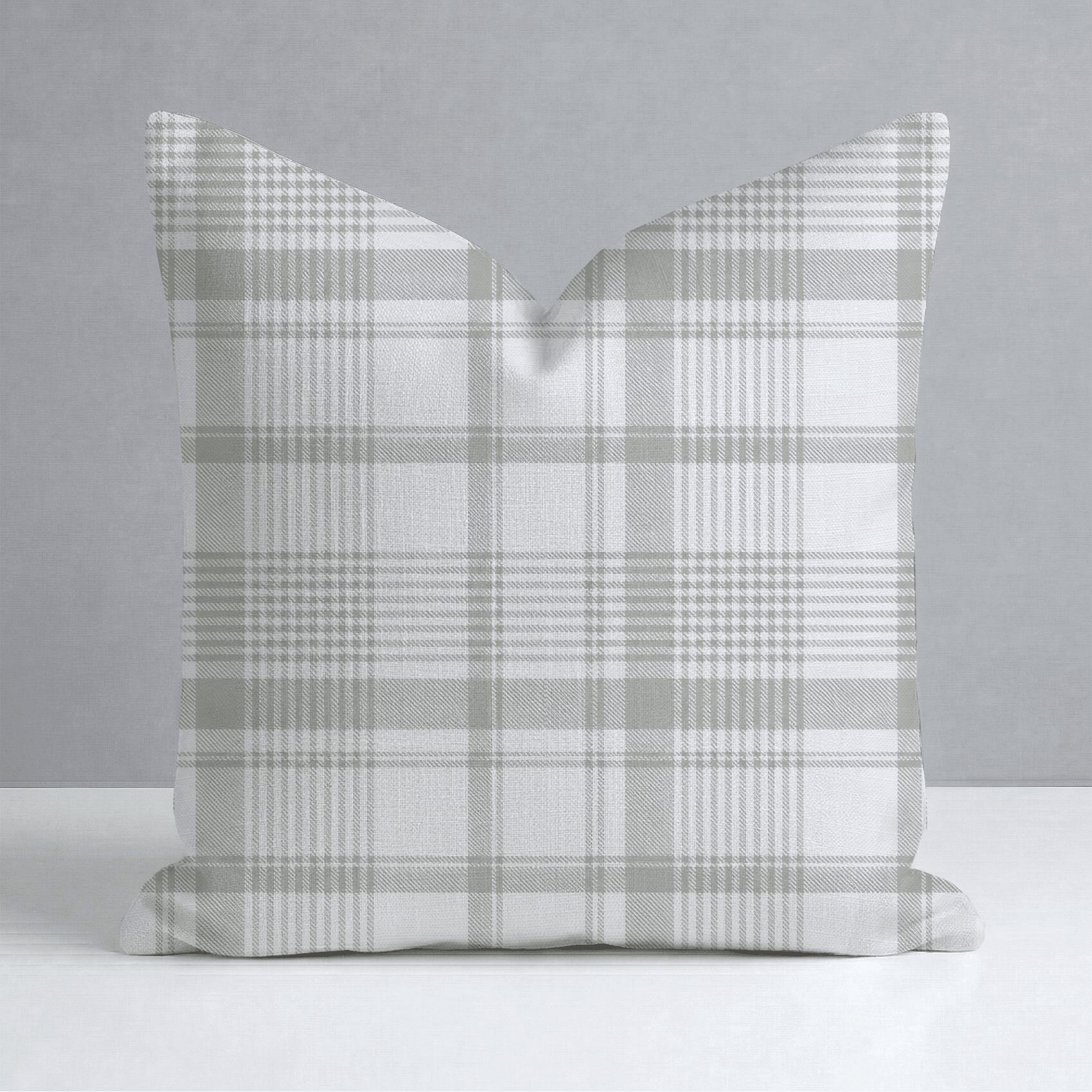 Blue Dresses Lemongrass Plaid Throw Pillow - Lemon Park