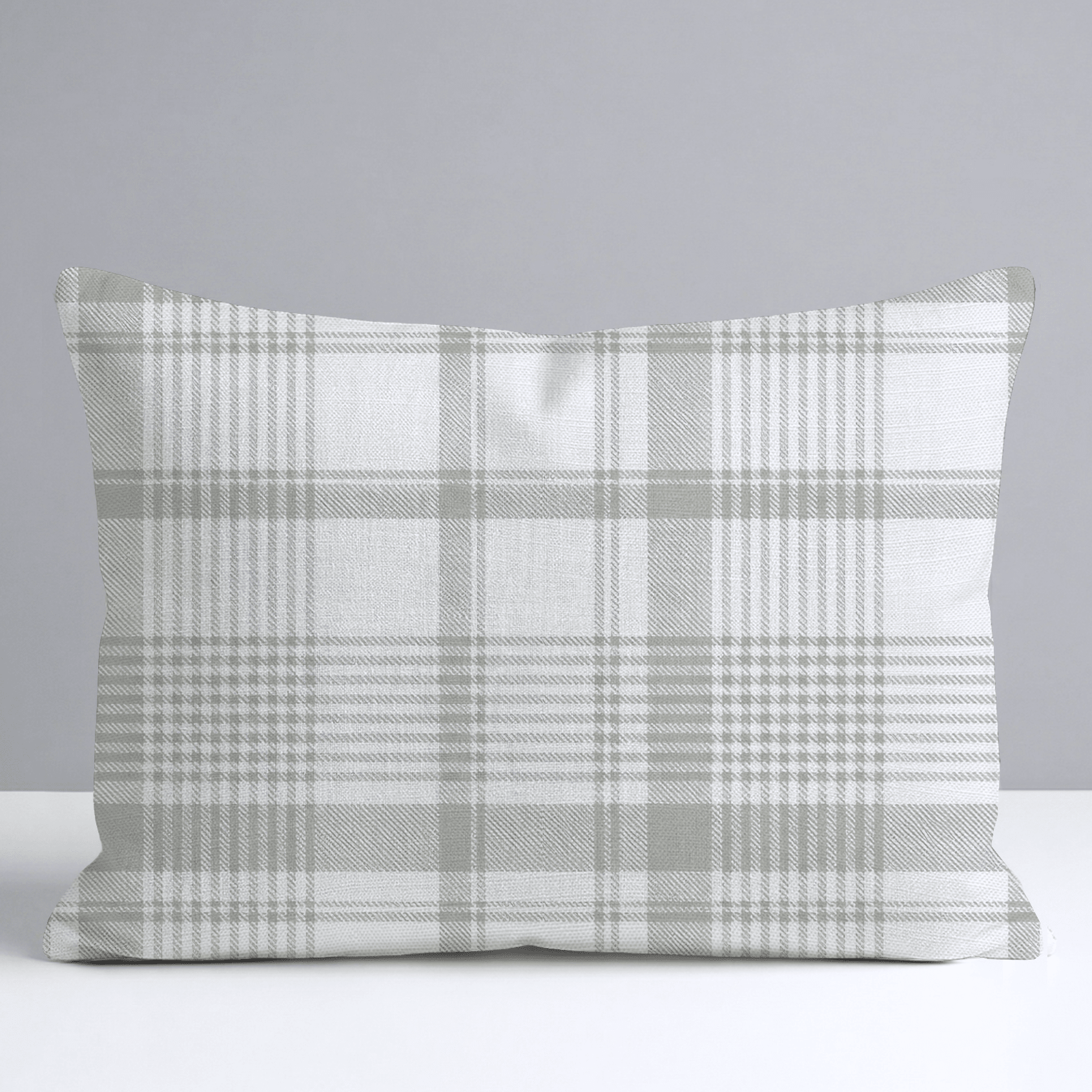 Blue Dresses Lemongrass Plaid Throw Pillow - Lemon Park