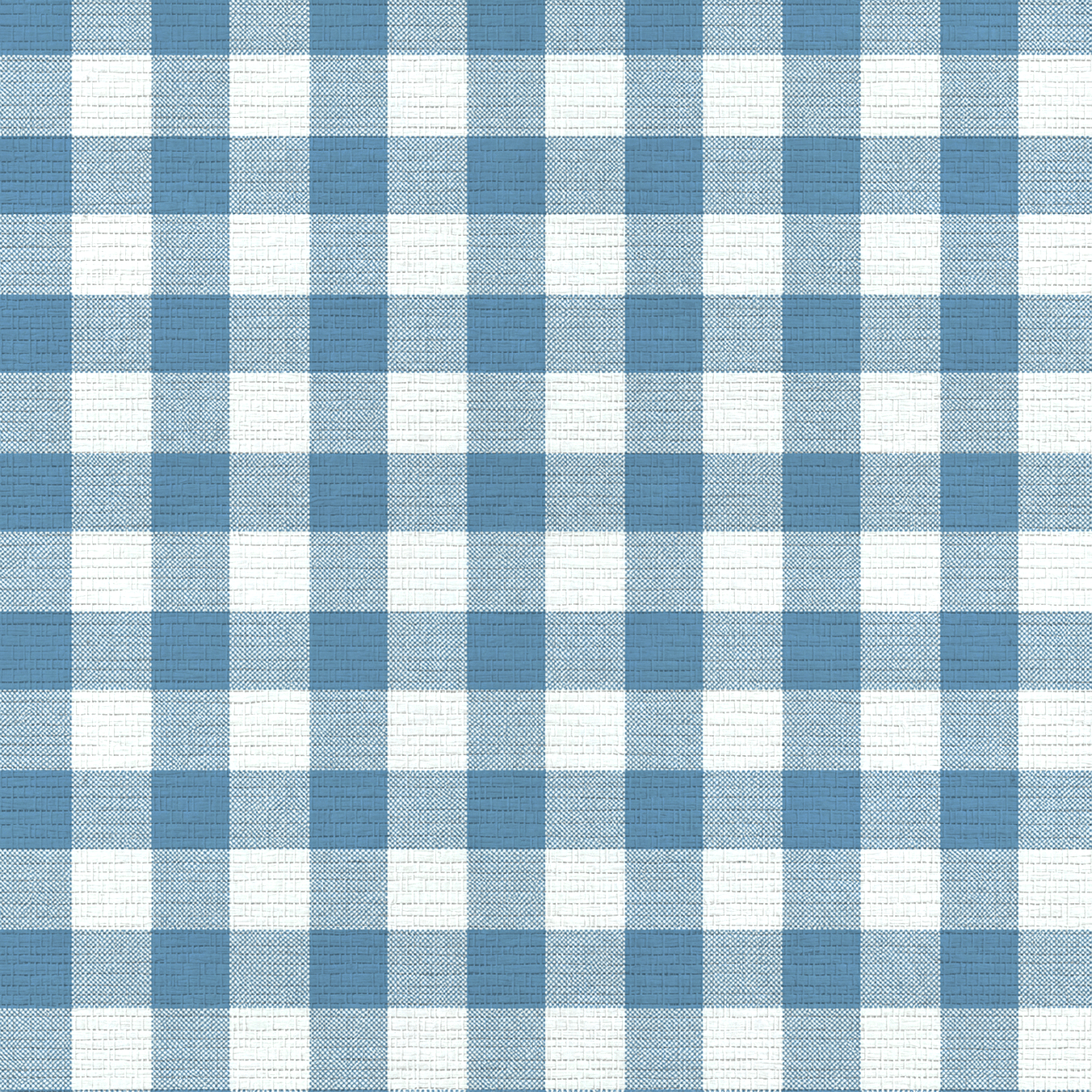 Blue Dresses Steel Blue Gingham Faux Grasscloth Wallpaper - Lemon Park