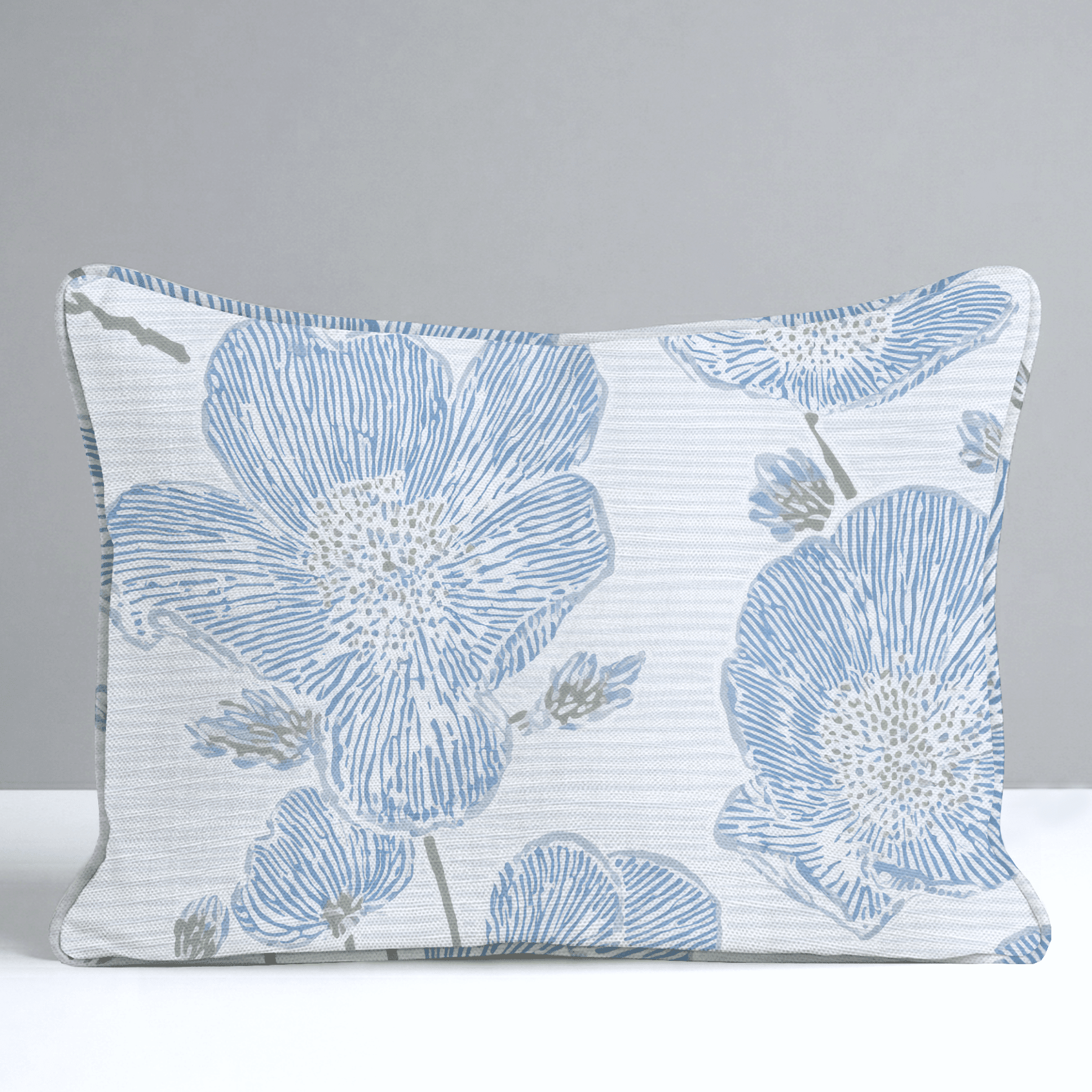 Blue Dresses Throw Pillow - Benton Lane Home - Lemon Park