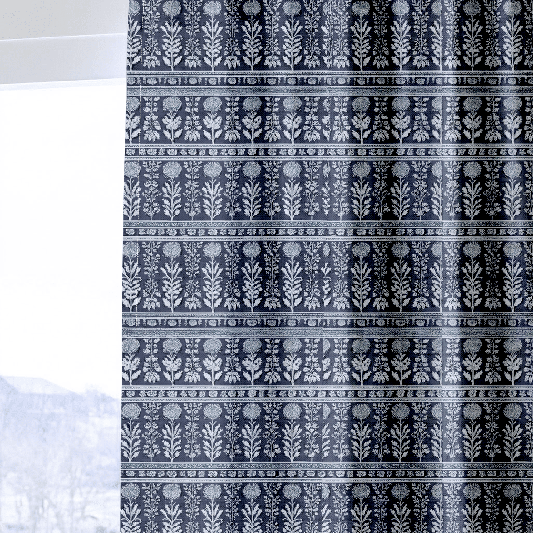 Blue Drift - Drapery - Benton Lane Home - Lemon Park