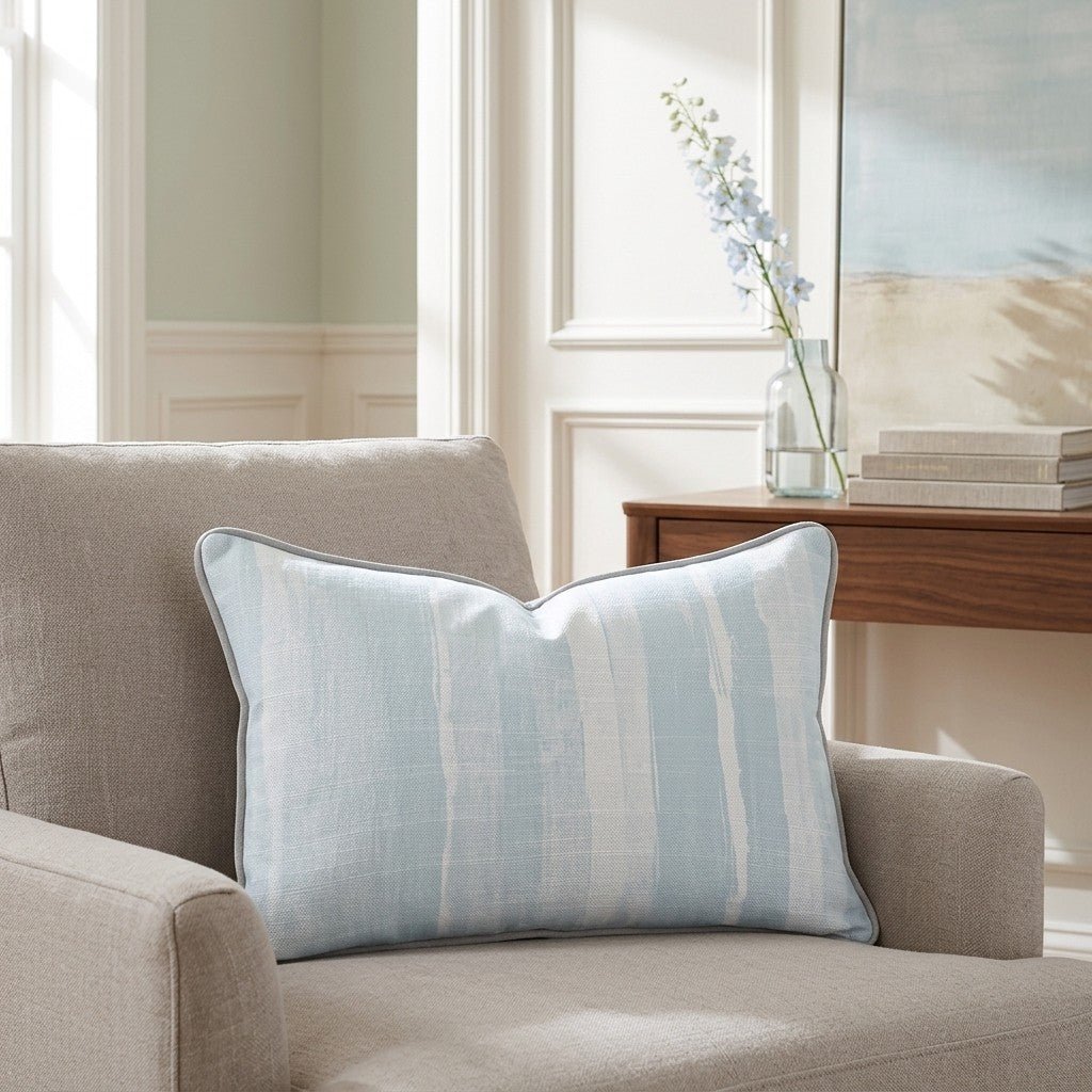 Blue Emily Throw Pillow - Benton Lane Home - Lemon Park