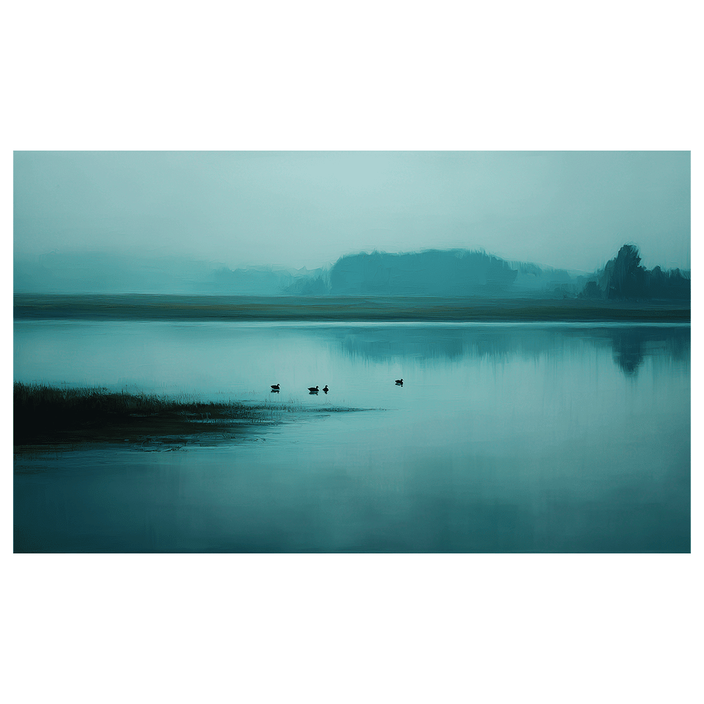 Blue Lakeside - Tapestry - Benton Lane Home - Painted Paper