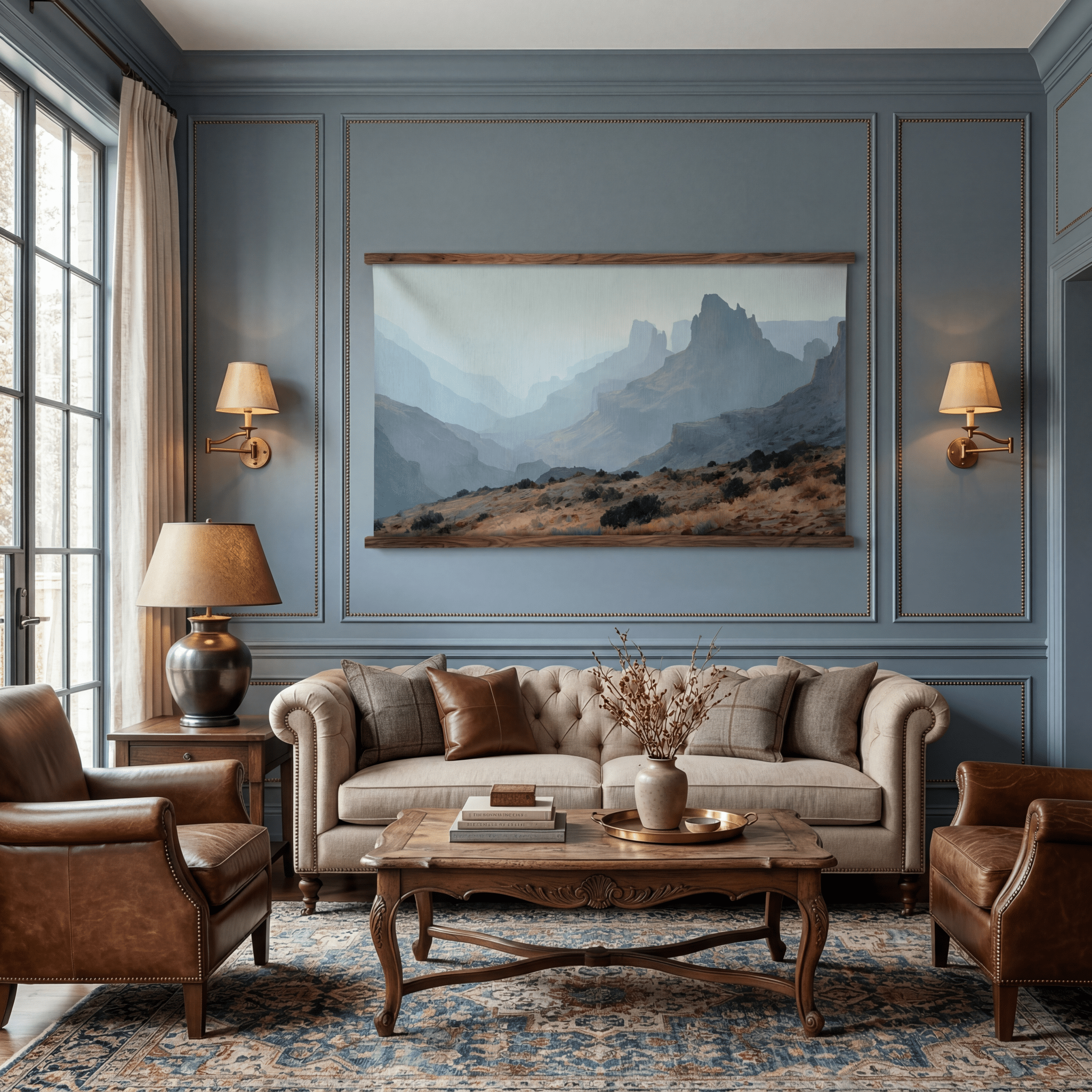 Blue Mesa - Tapestry - Benton Lane Home - Painted Paper