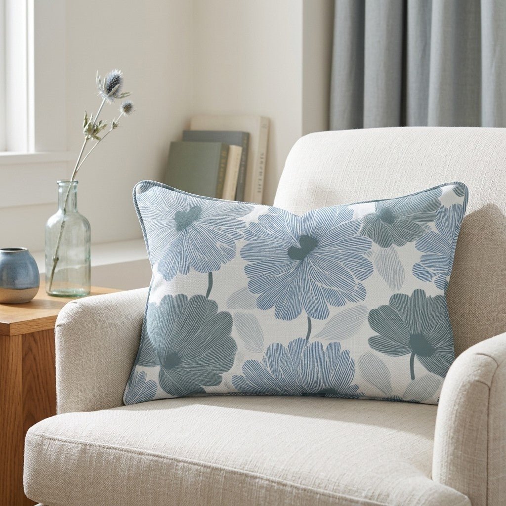 Blue My Robyn Throw Pillow - Benton Lane Home - Lemon Park