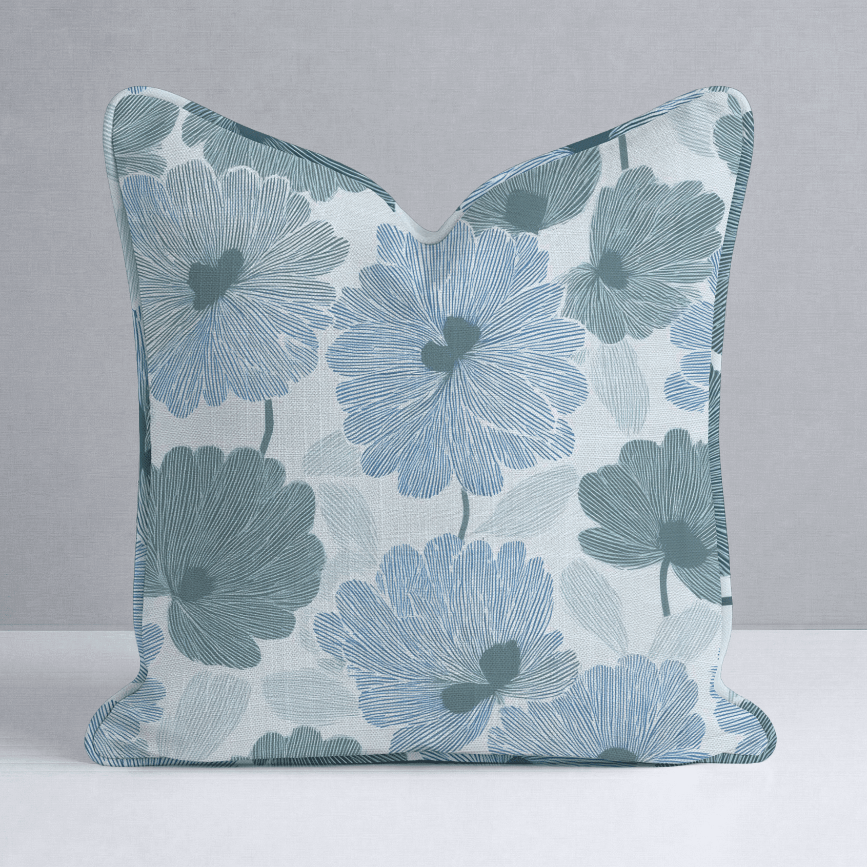 Blue My Robyn Throw Pillow - Benton Lane Home - Lemon Park