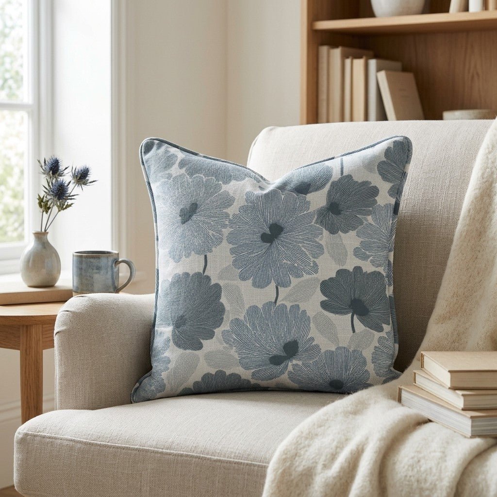 Blue My Robyn Throw Pillow - Benton Lane Home - Lemon Park