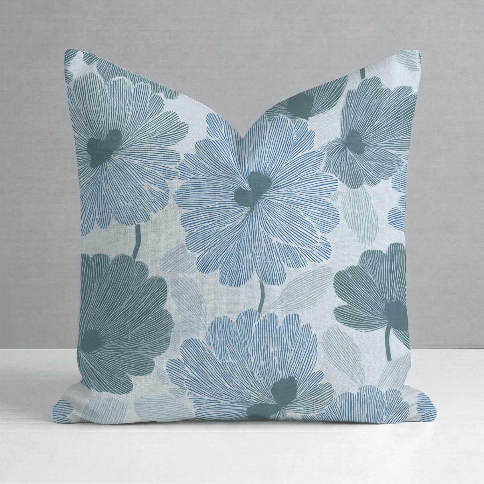 Blue My Robyn Throw Pillow - Benton Lane Home - Lemon Park
