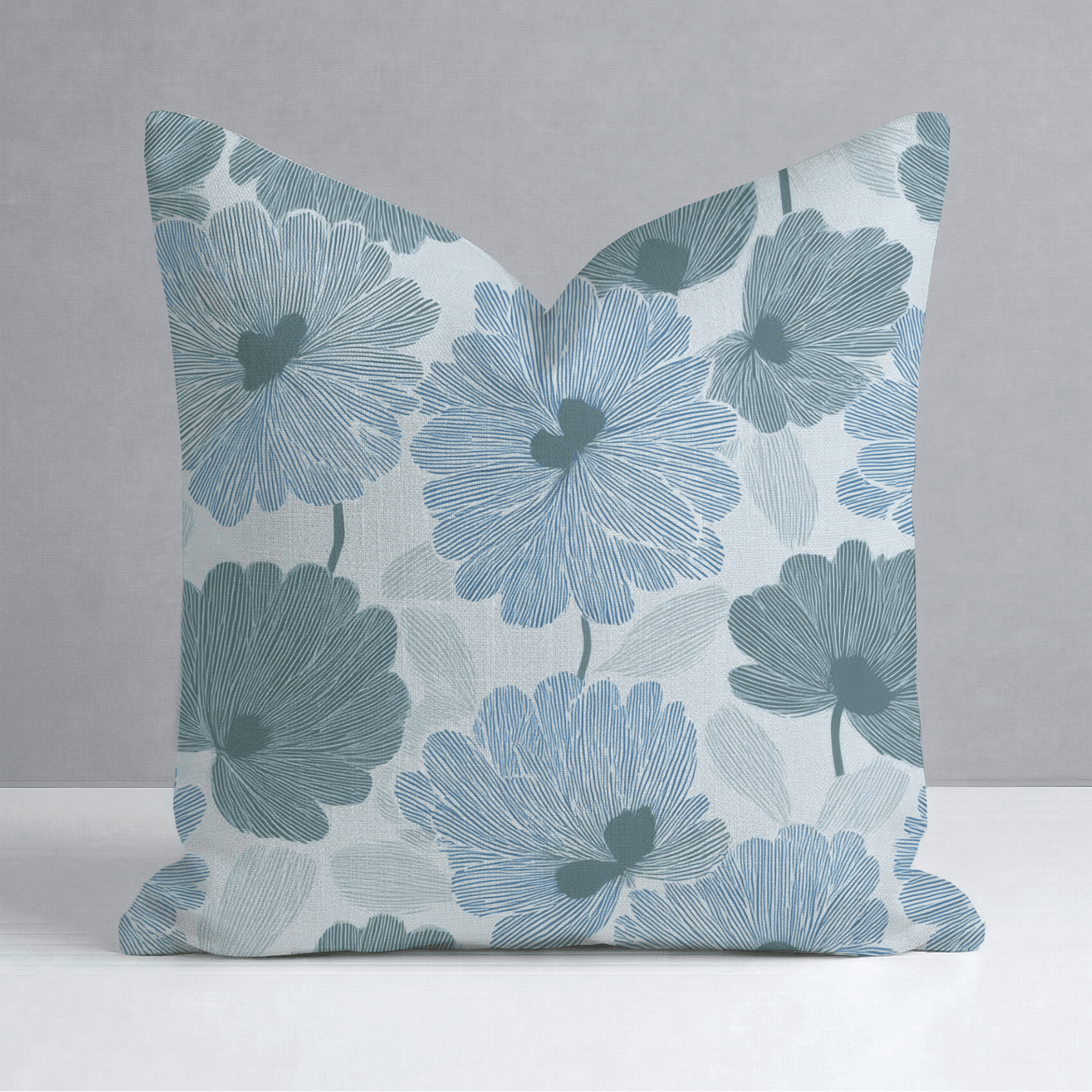 Blue My Robyn Throw Pillow - Benton Lane Home - Lemon Park