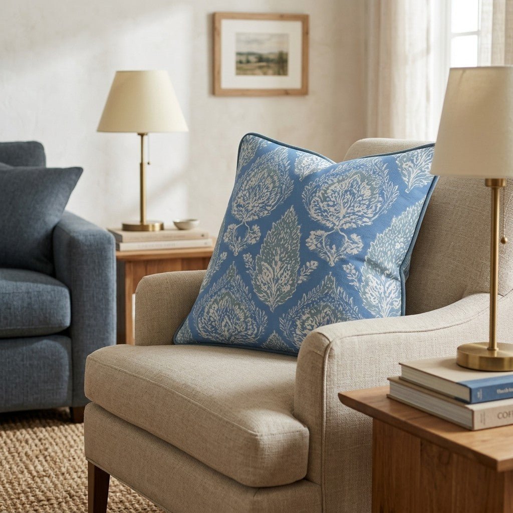 Blue Opal Throw Pillow - Benton Lane Home - Hillcroft Home