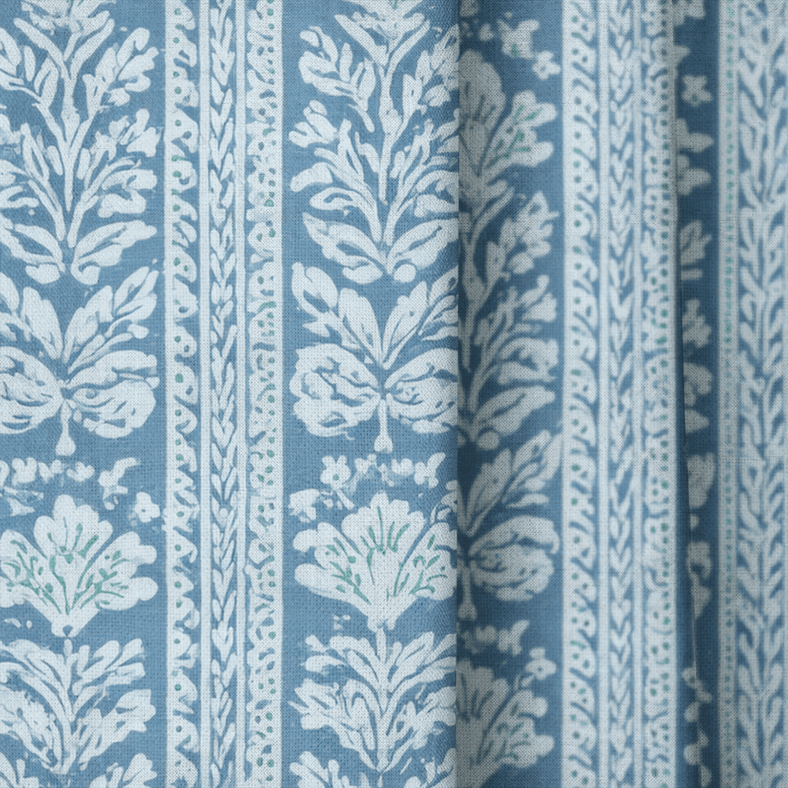 Blue Parlour - Drapery - Benton Lane Home - Lemon Park