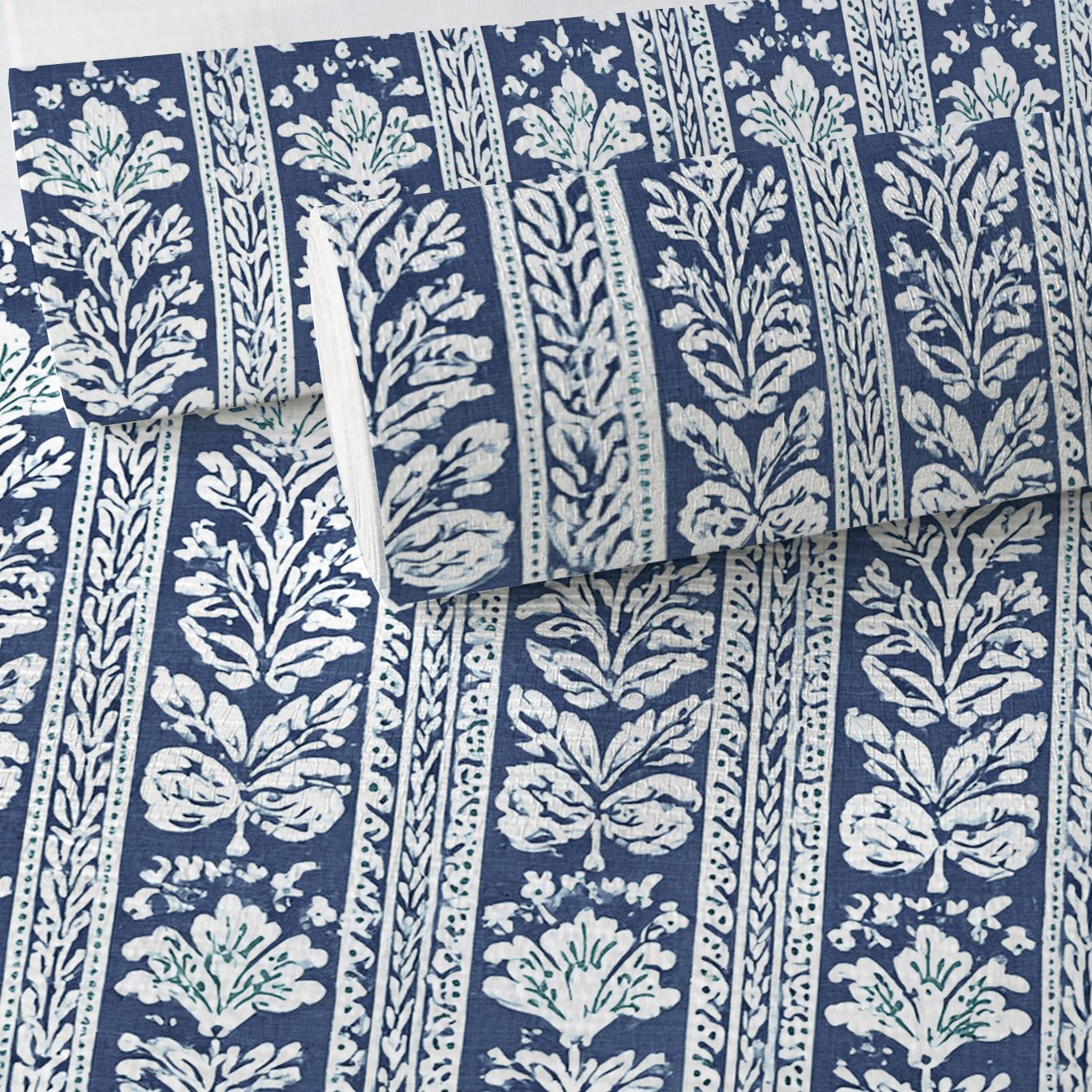 Blue Parlour Navy Faux Grasscloth Wallpaper - Lemon Park
