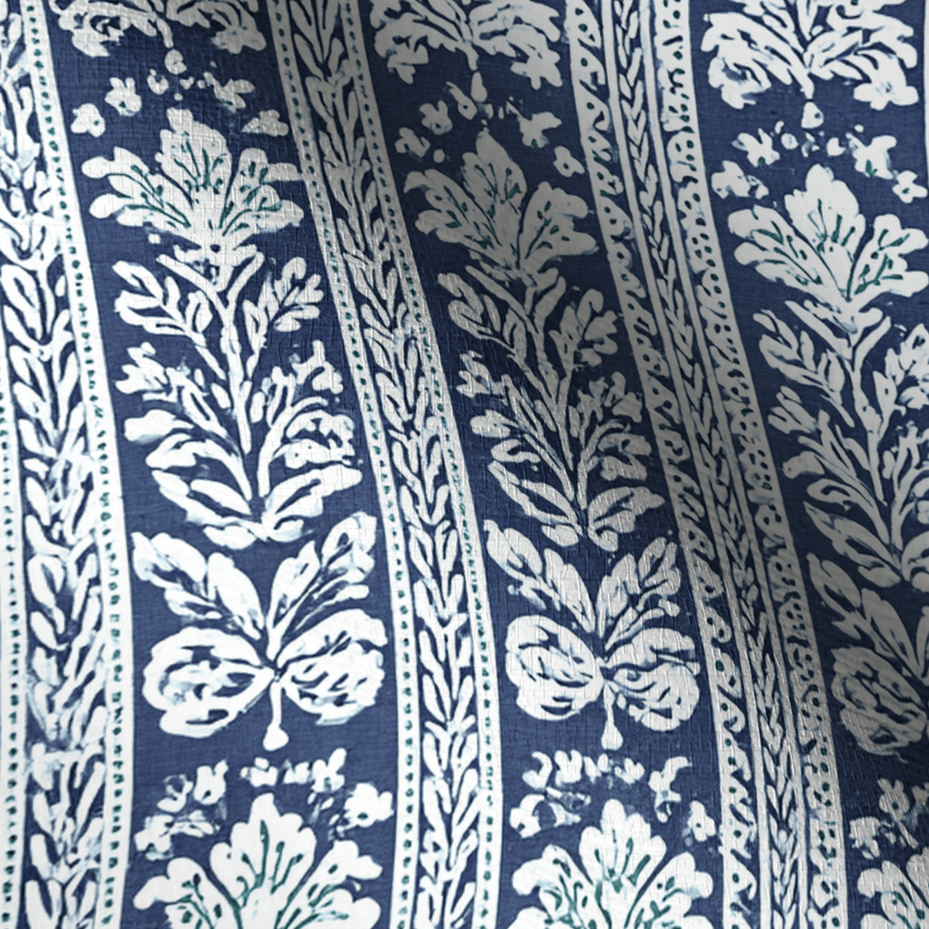 Blue Parlour Navy Faux Grasscloth Wallpaper - Lemon Park
