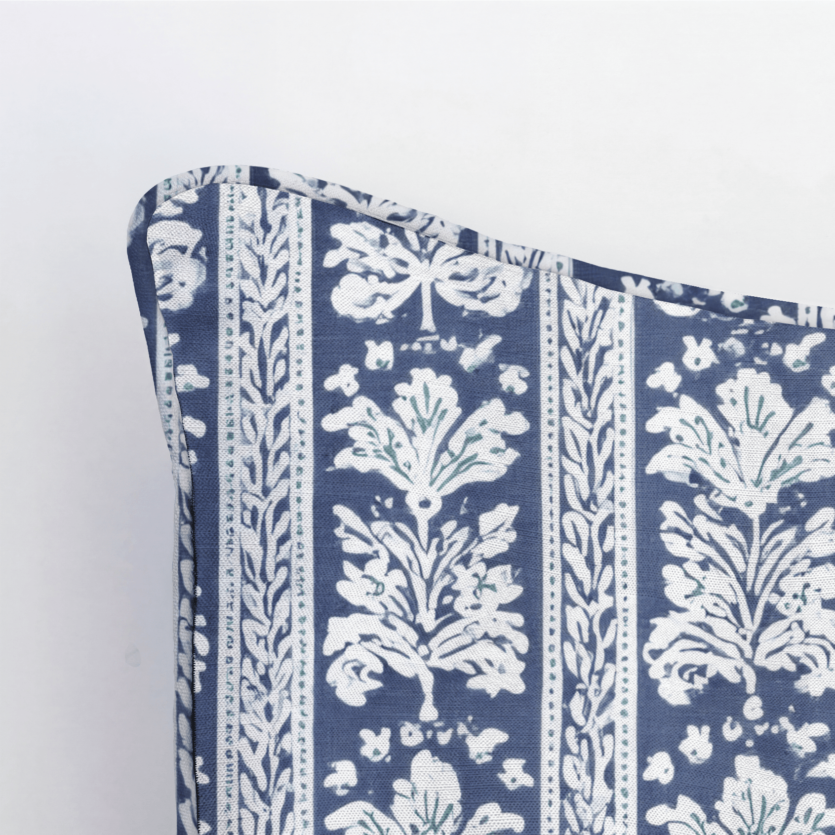 Blue Parlour Navy Throw Pillow - Benton Lane Home - Lemon Park