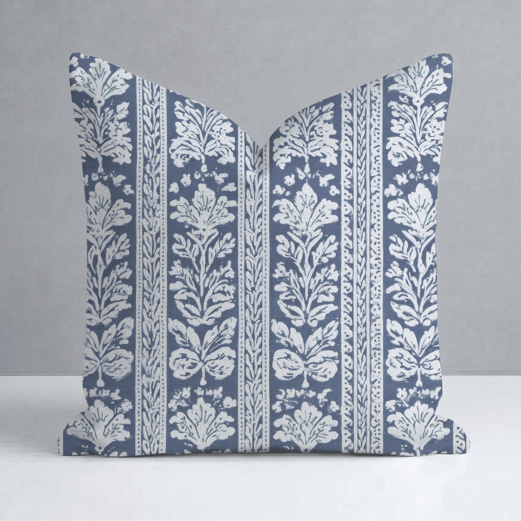 Blue Parlour Navy Throw Pillow - Benton Lane Home - Lemon Park