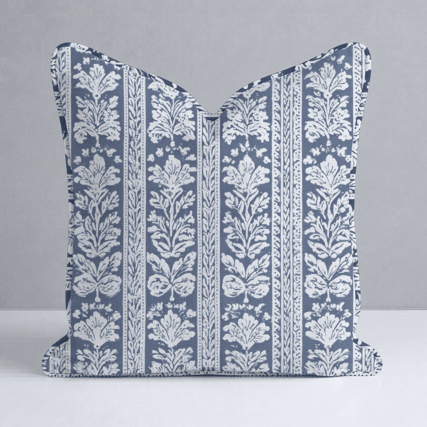 Blue Parlour Navy Throw Pillow - Benton Lane Home - Lemon Park