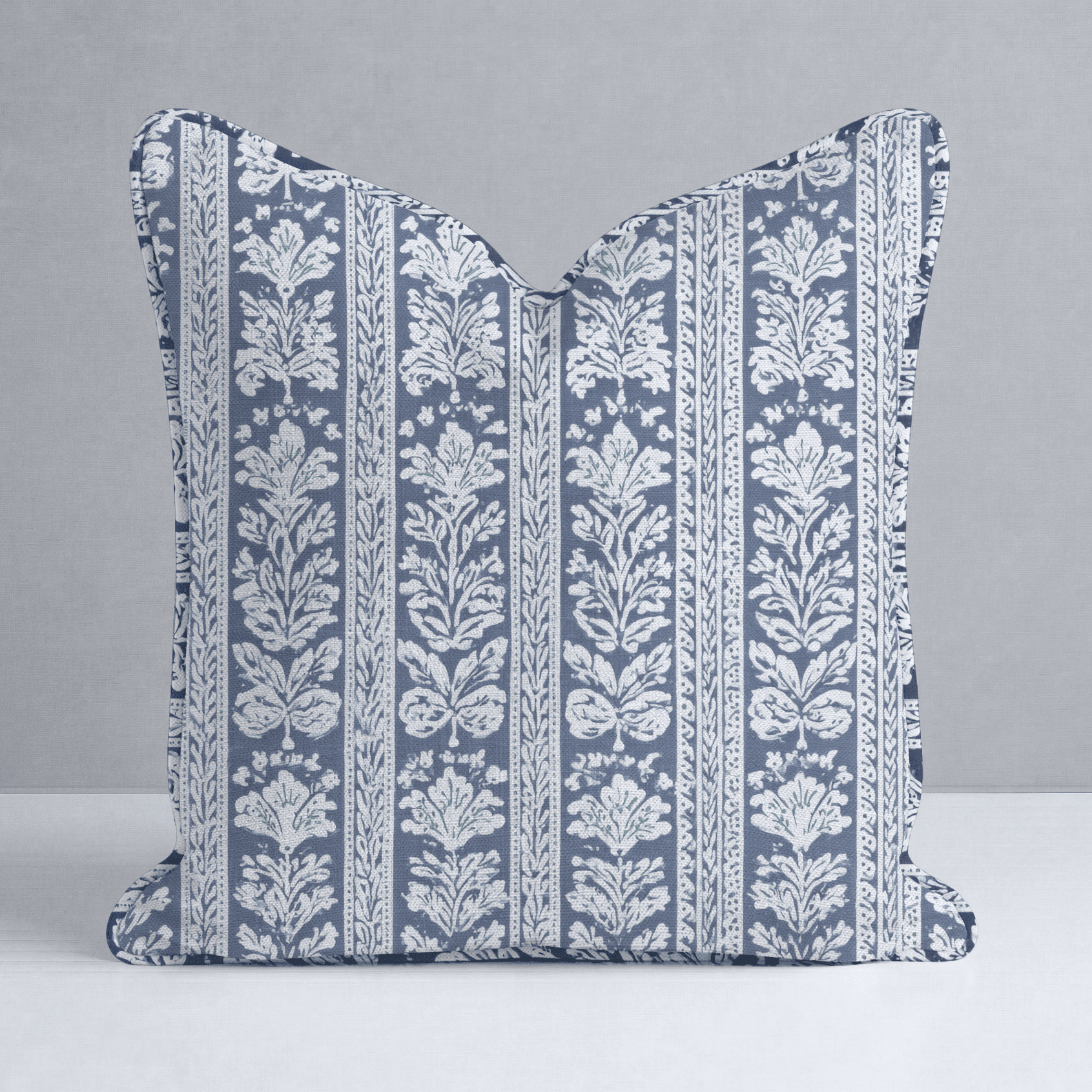 Blue Parlour Navy Throw Pillow - Benton Lane Home - Lemon Park