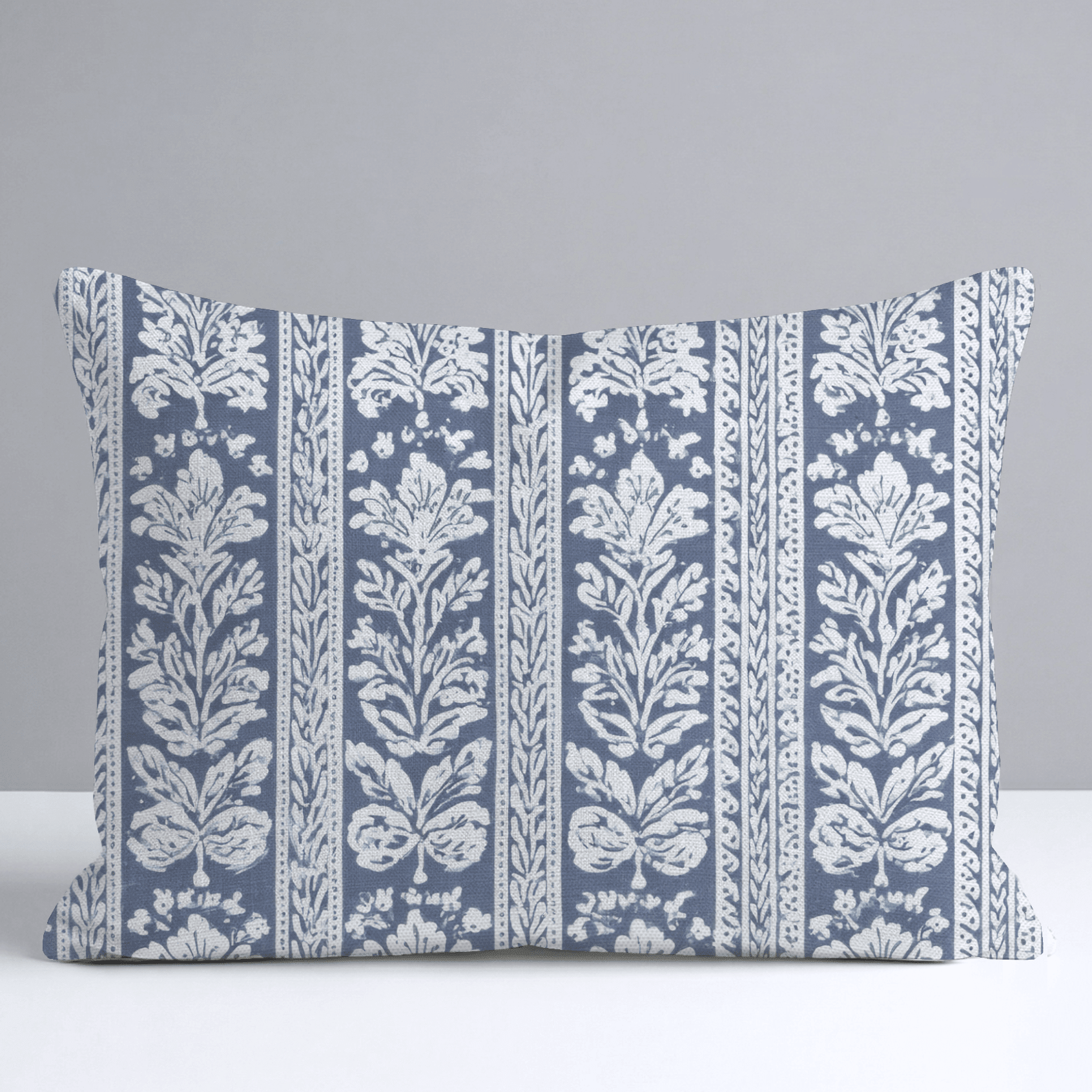 Blue Parlour Navy Throw Pillow - Benton Lane Home - Lemon Park