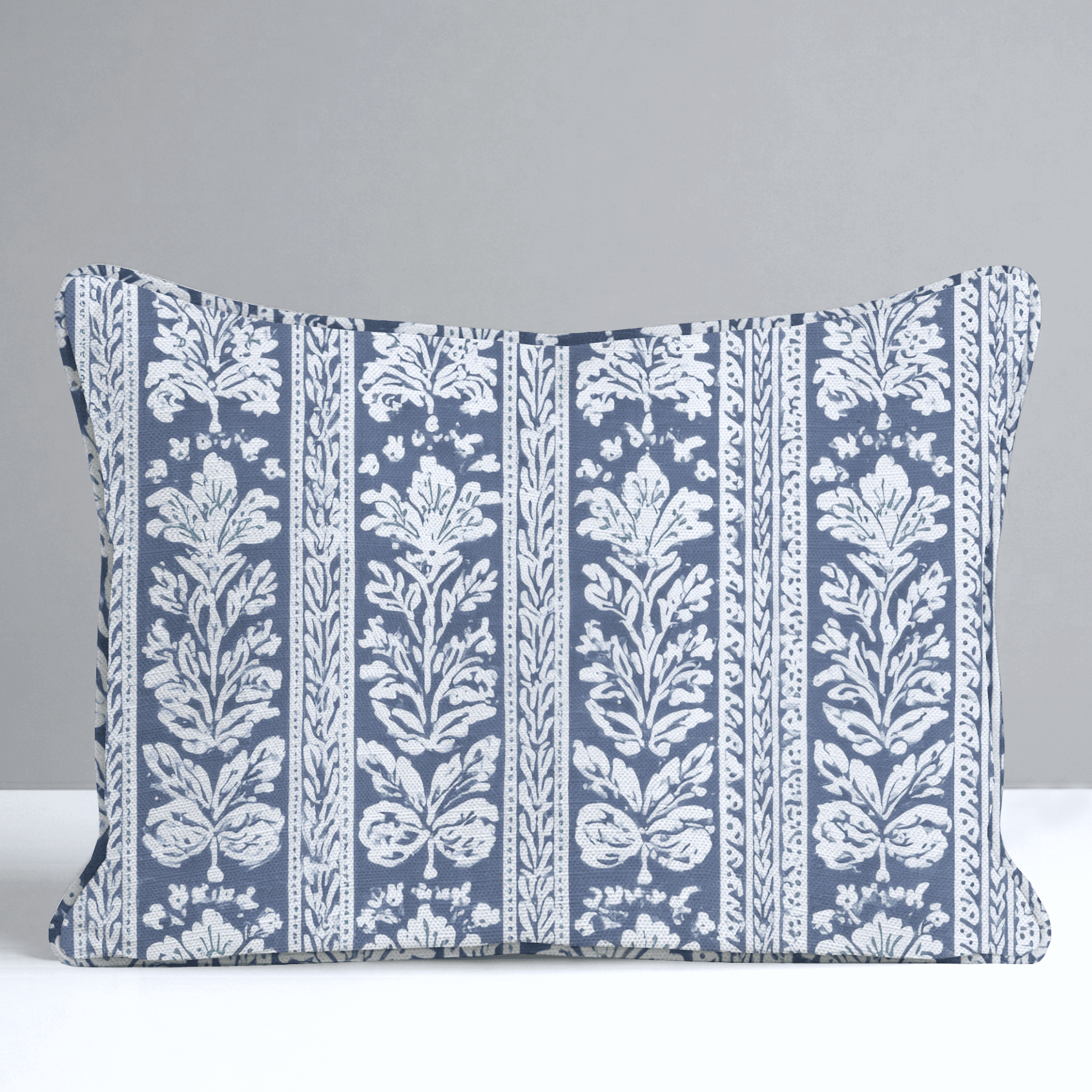 Blue Parlour Navy Throw Pillow - Benton Lane Home - Lemon Park