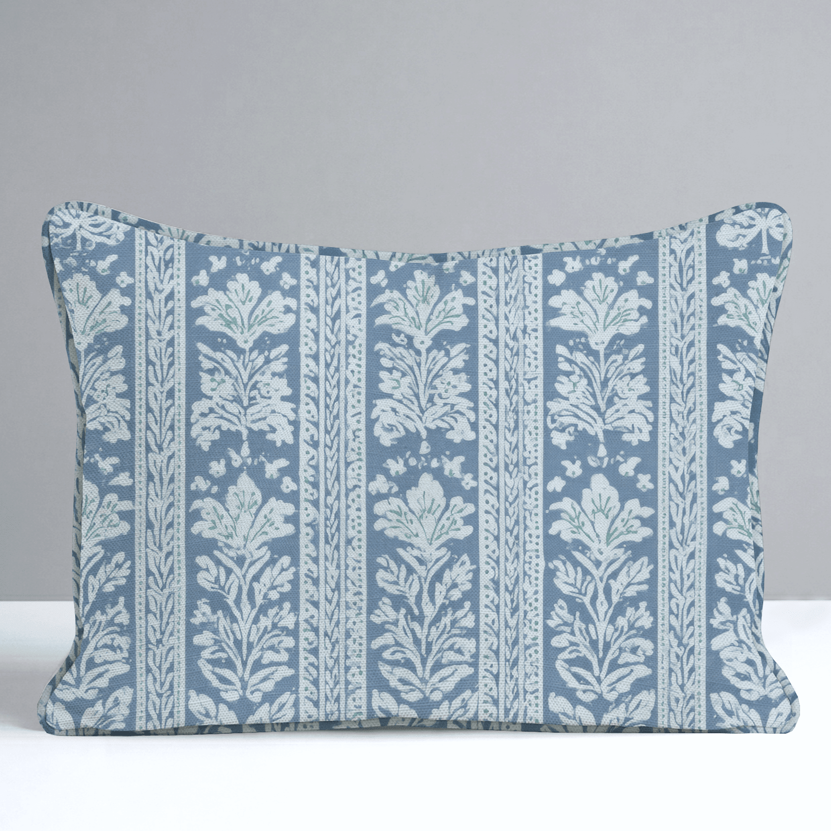 Blue Parlour Throw Pillow - Benton Lane Home - Lemon Park