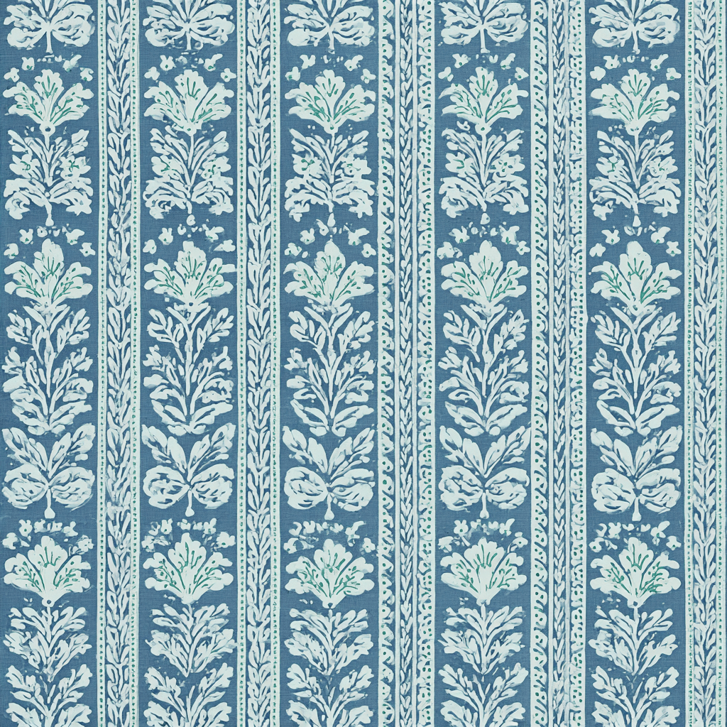 Blue Parlour Wallpaper - Lemon Park