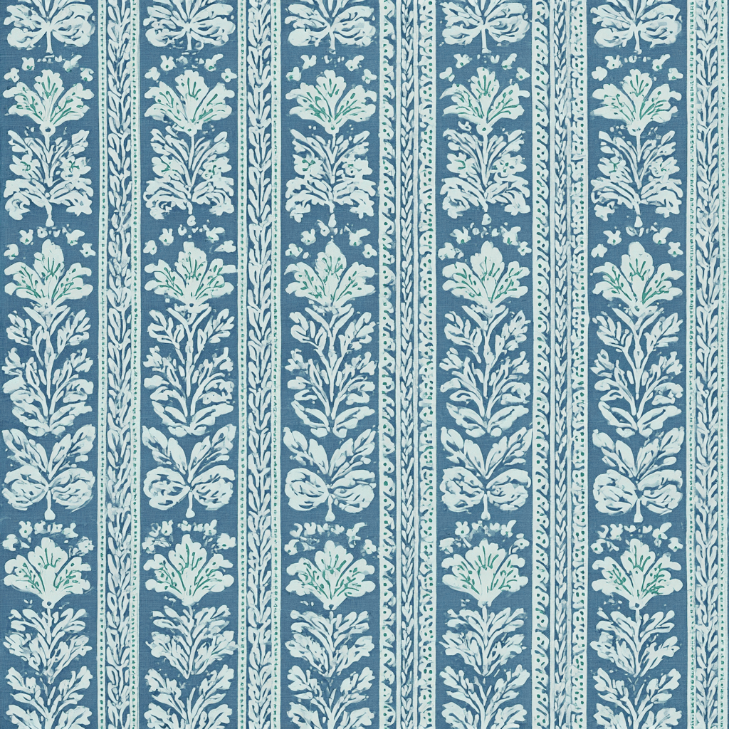 Blue Parlour Wallpaper - Benton Lane Home - Lemon Park