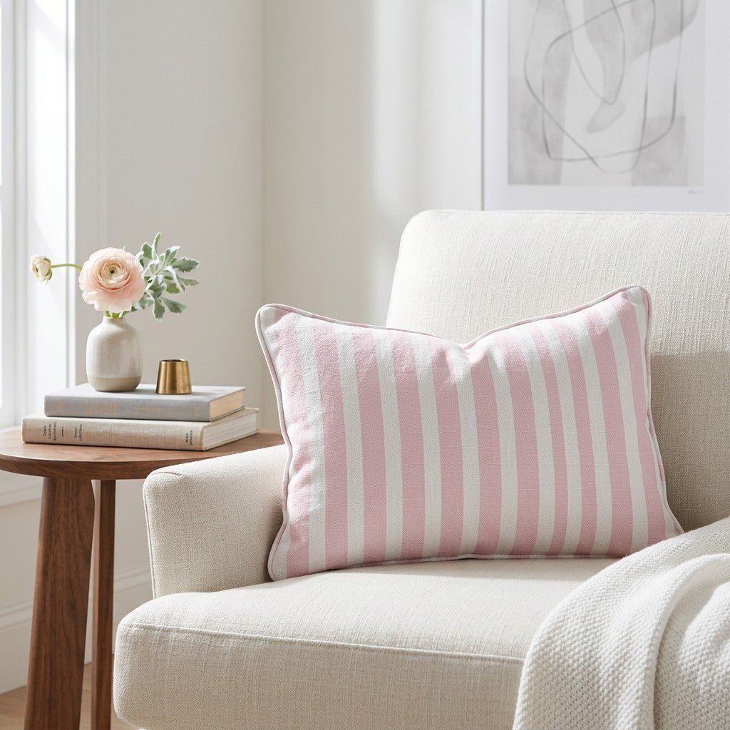 Blue & Pink Spencer Throw Pillow - Benton Lane Home - Lemon Park