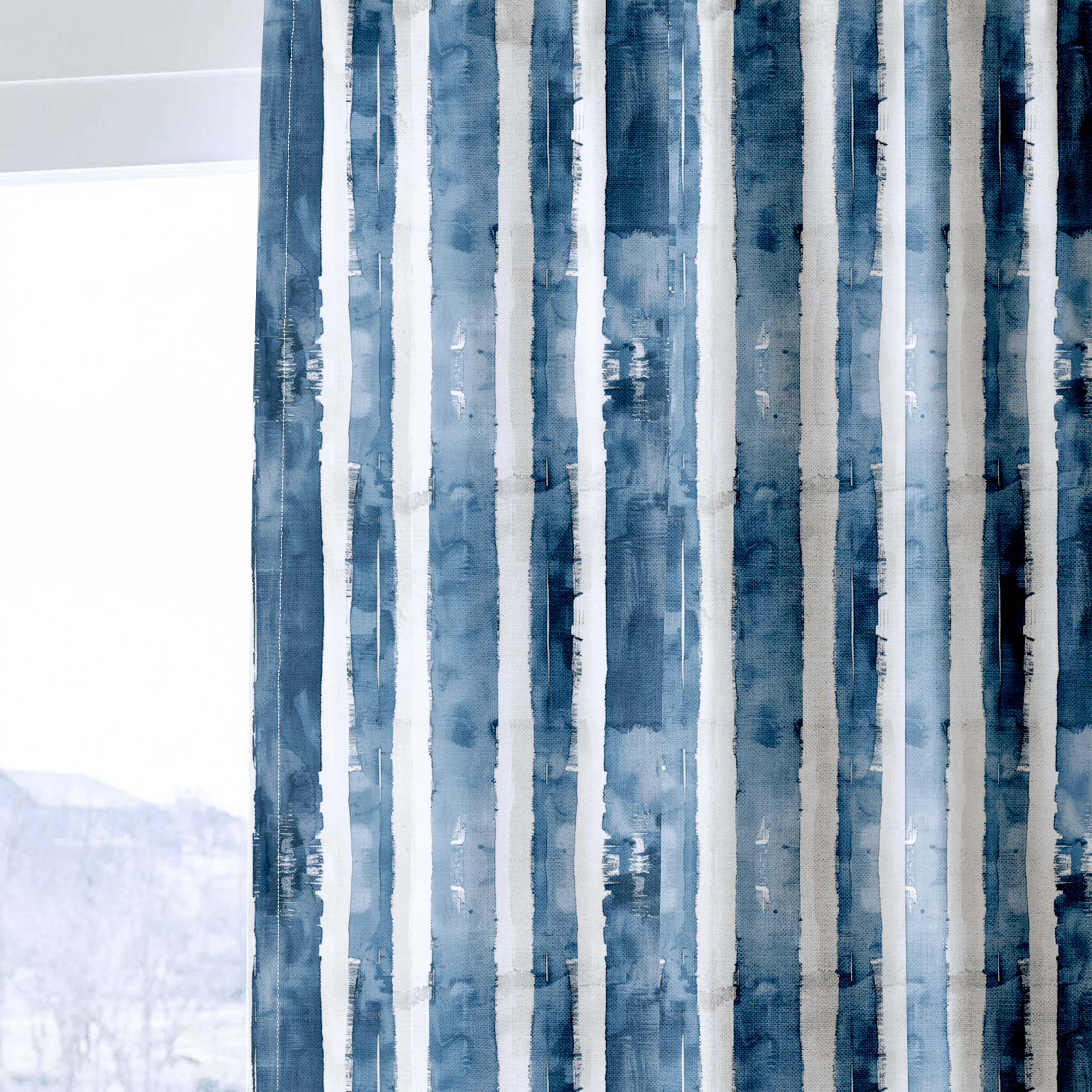 Blue Rhapsody - Drapery - Benton Lane Home - Lemon Park