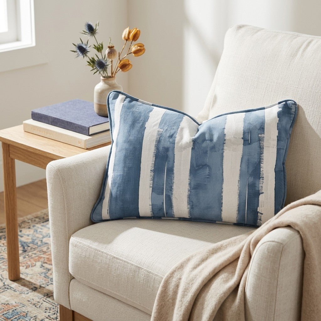 Blue Rhapsody Throw Pillow - Benton Lane Home - Lemon Park
